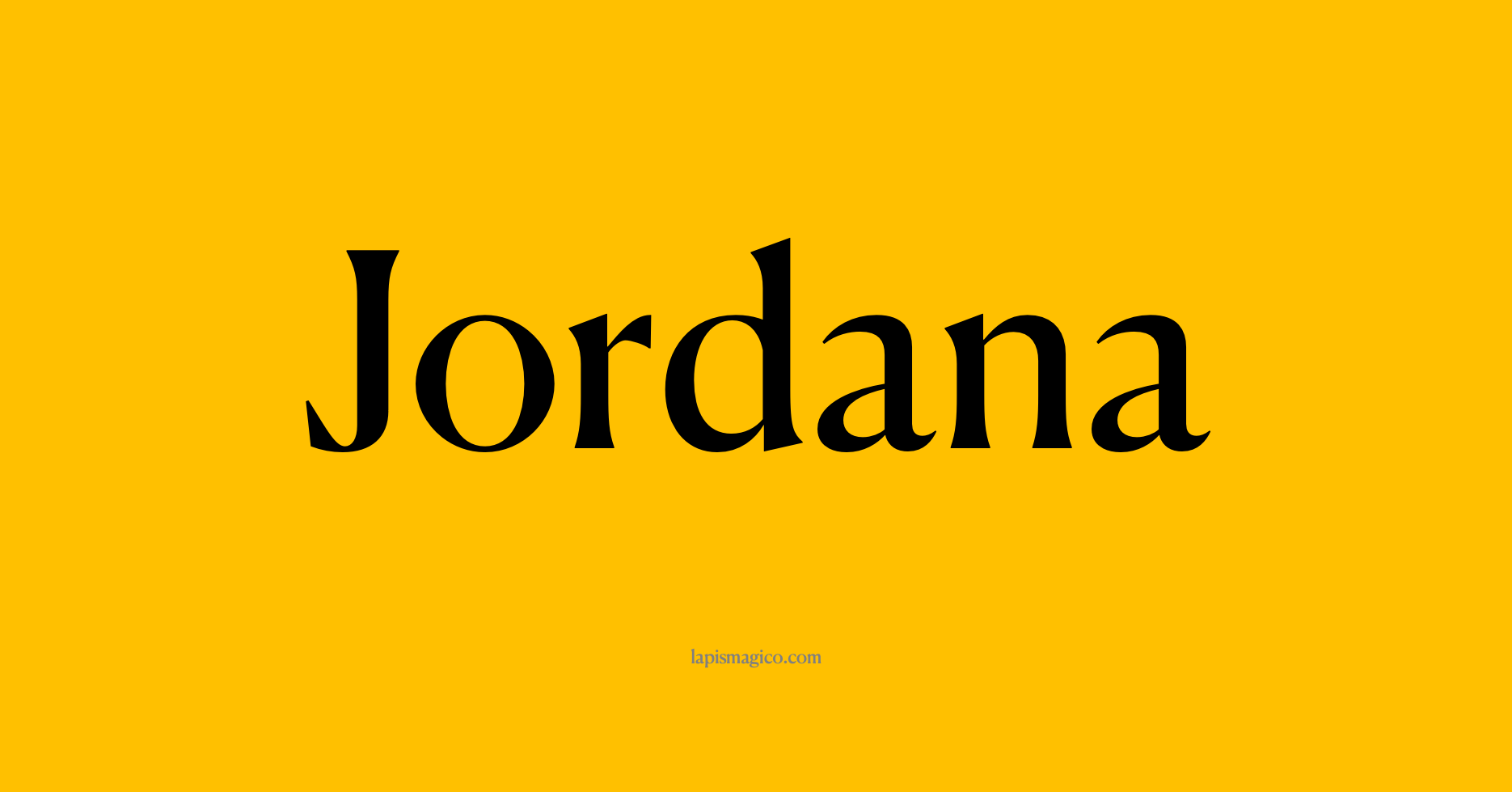 Nome Jordana
