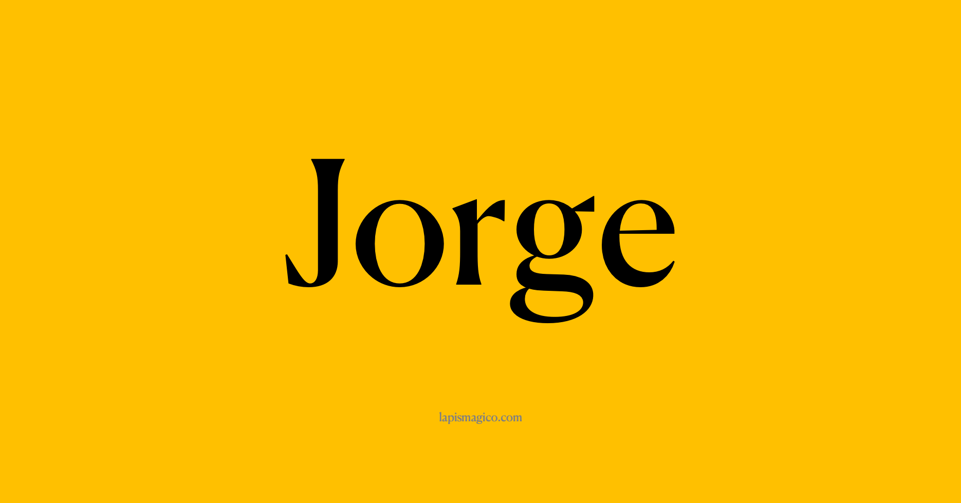 Nome Jorge