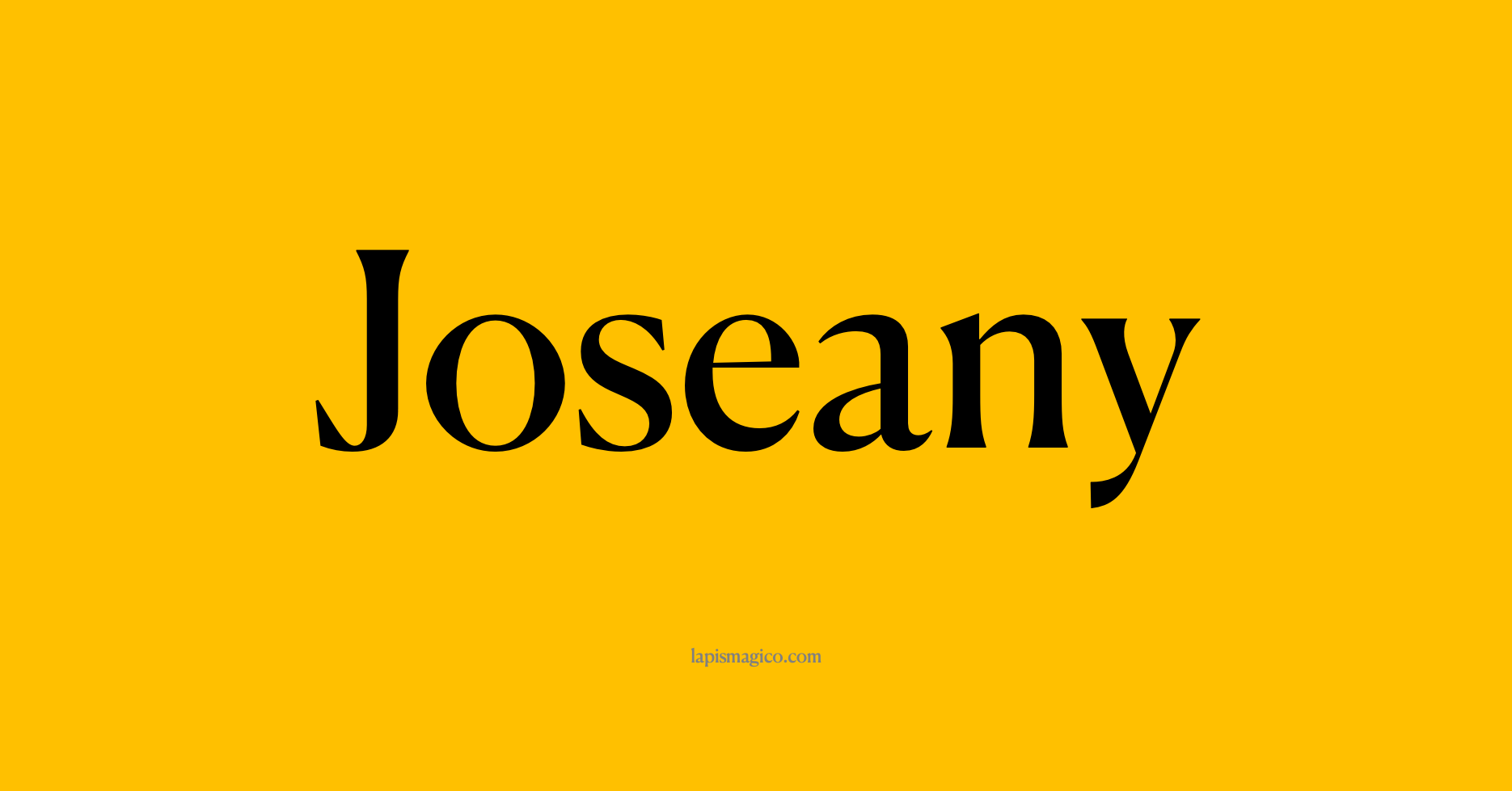 Nome Joseany