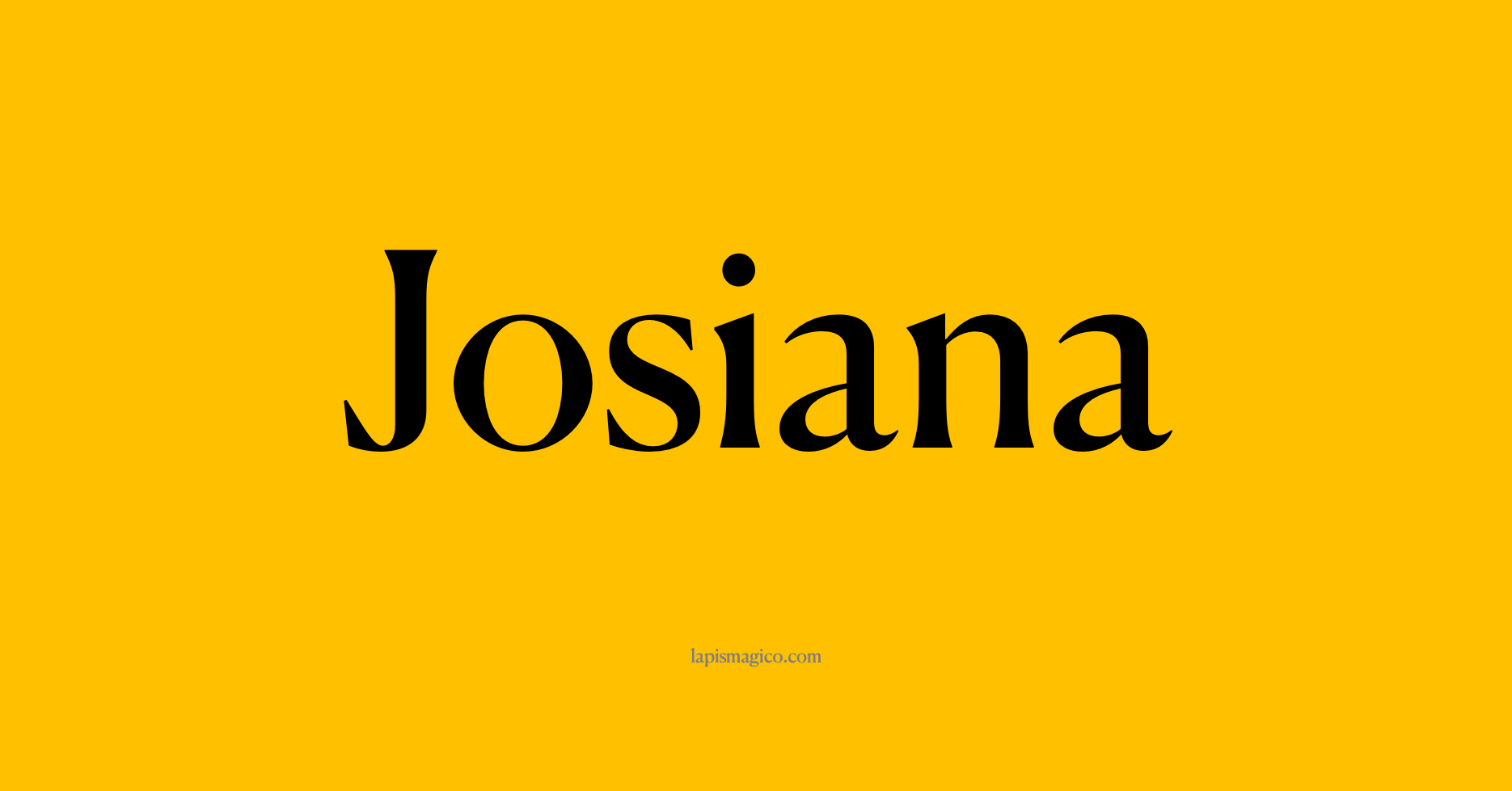 Nome Josiana