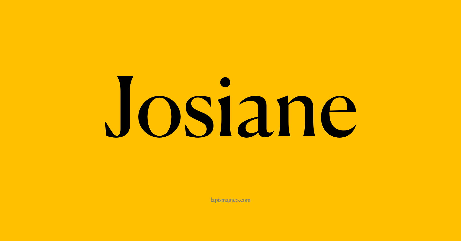 Nome Josiane