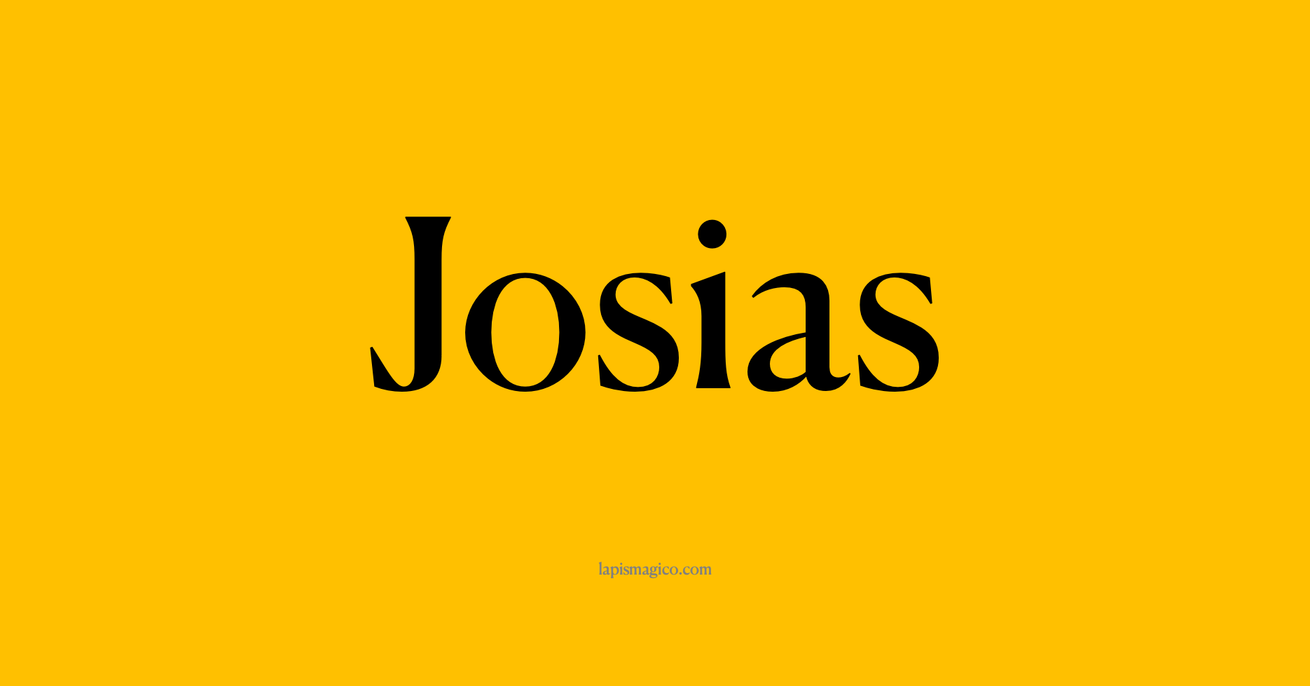 Nome Josias