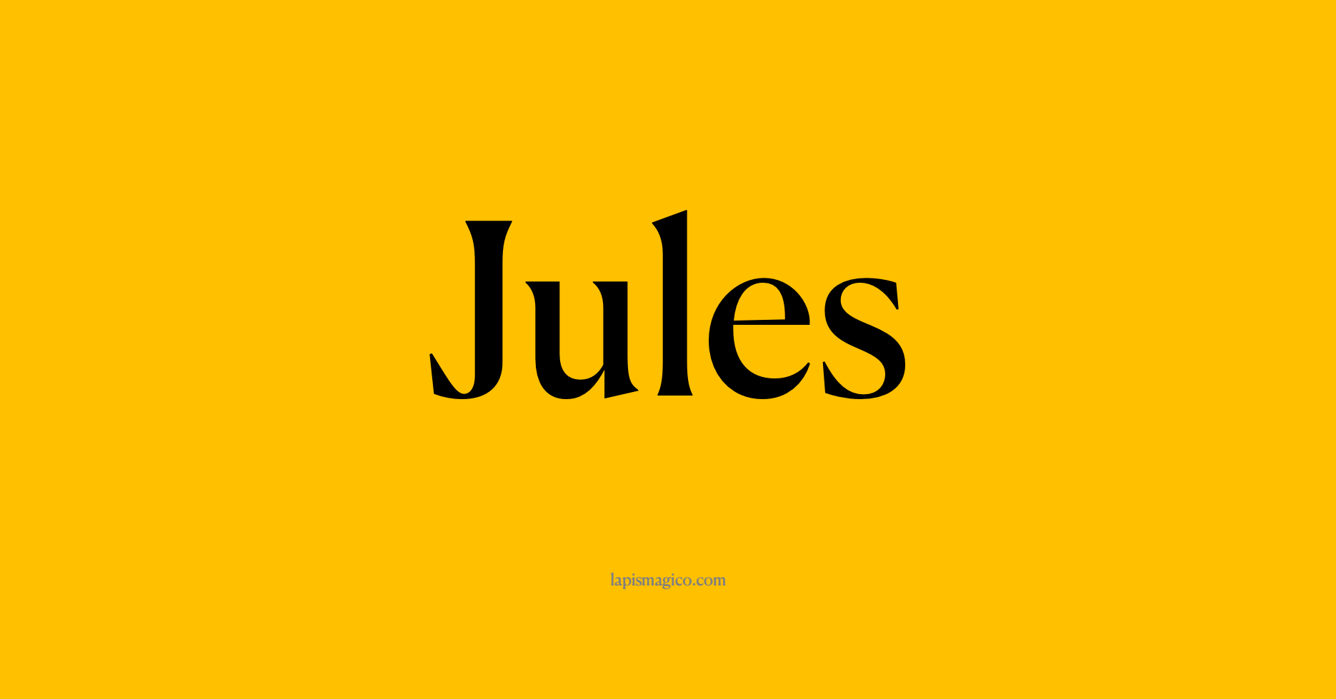 Nome Jules