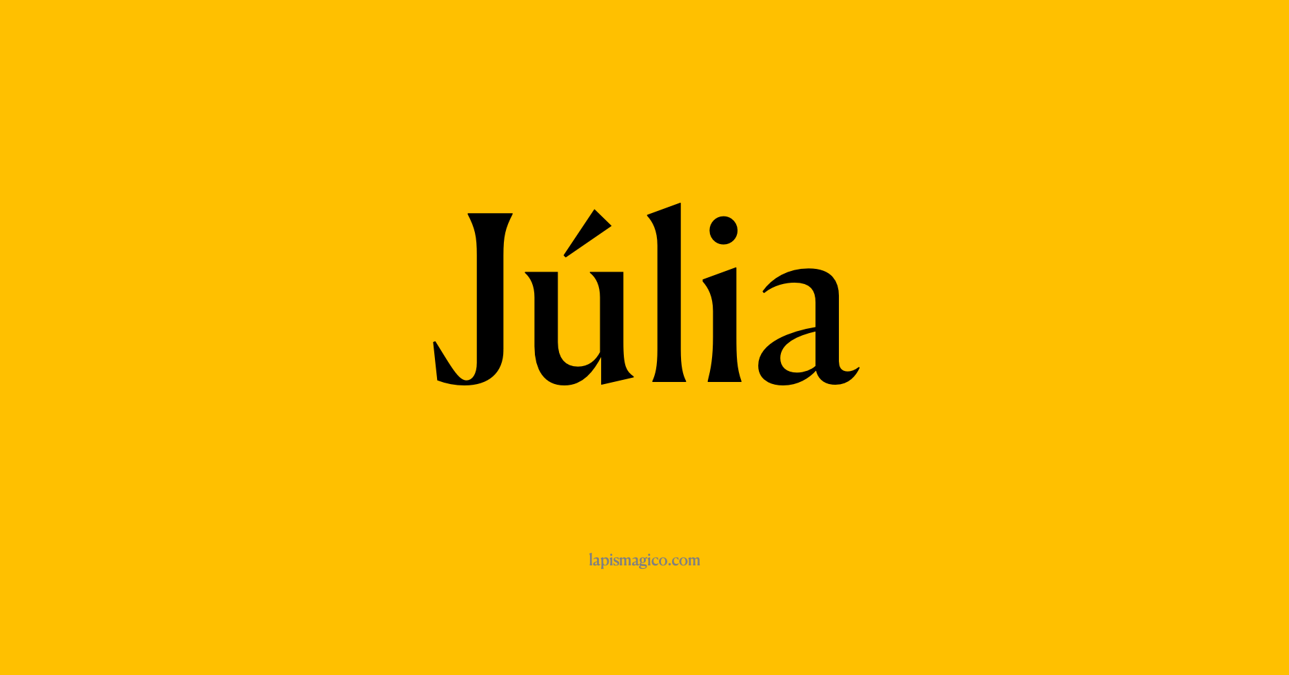 Nome Júlia