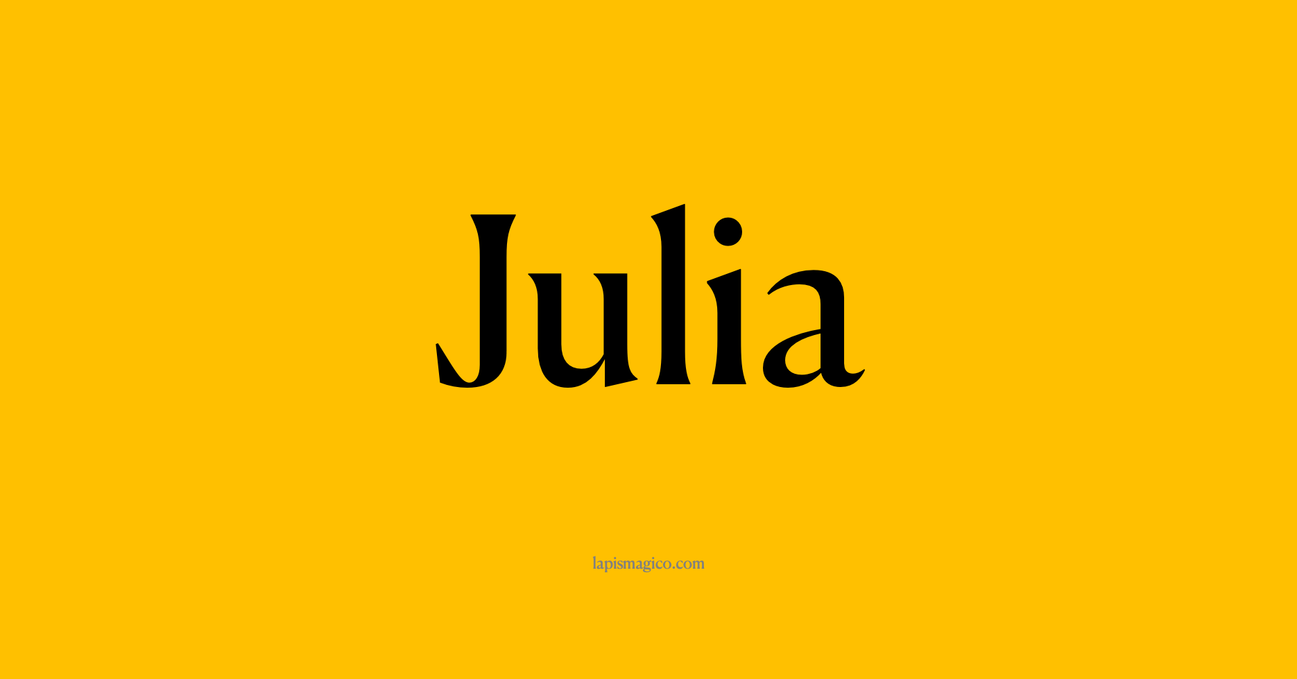 Nome Julia