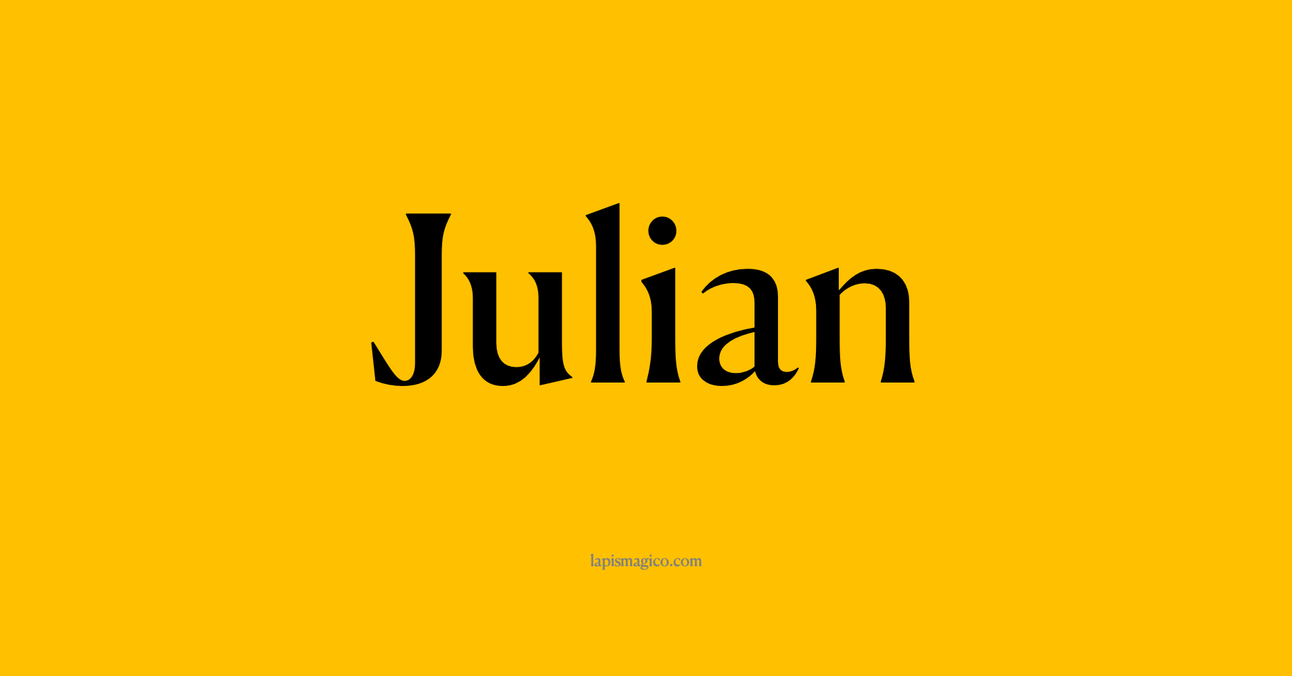 Nome Julian