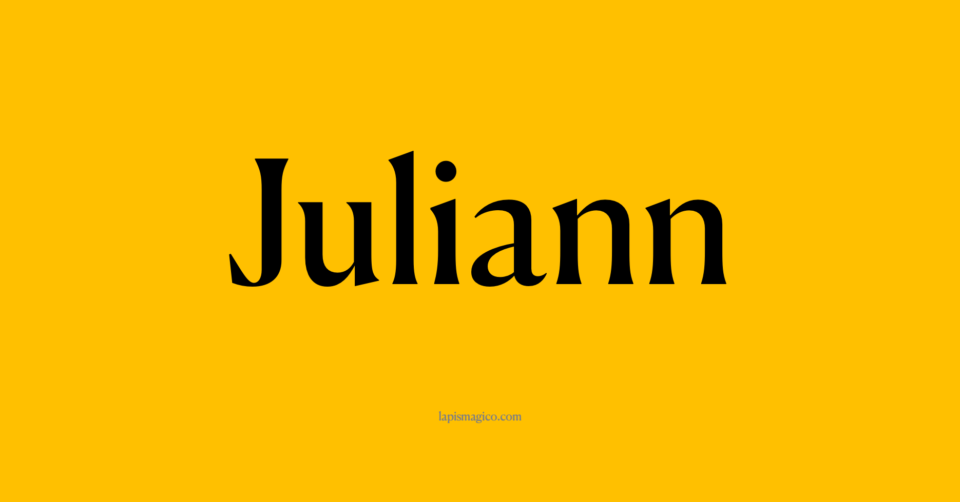 Nome Juliann