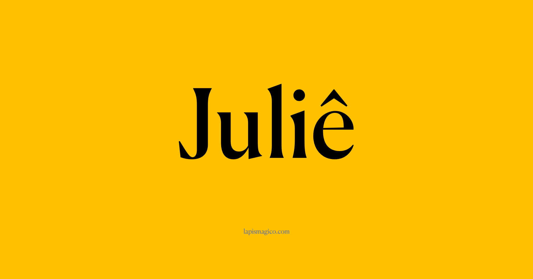 Nome Juliê