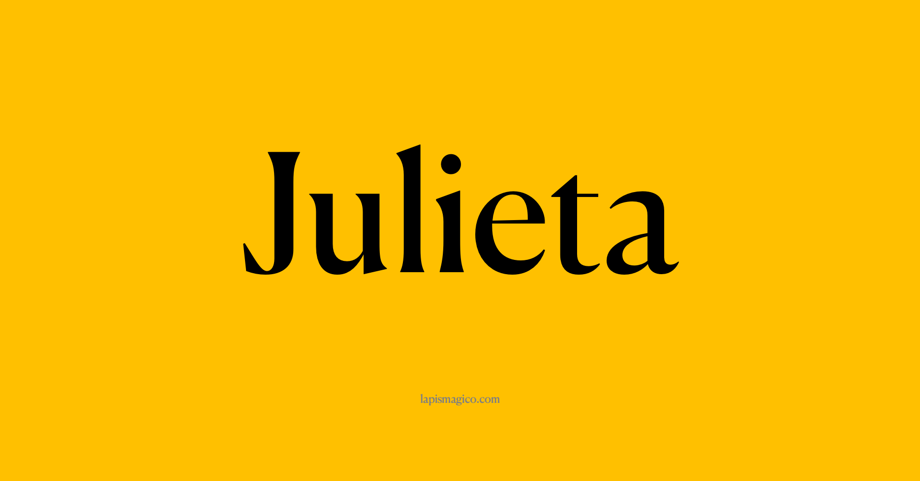 Nome Julieta