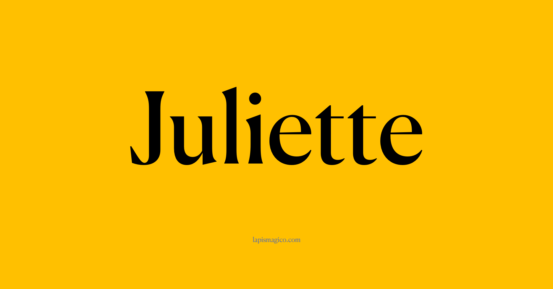 Nome Juliette