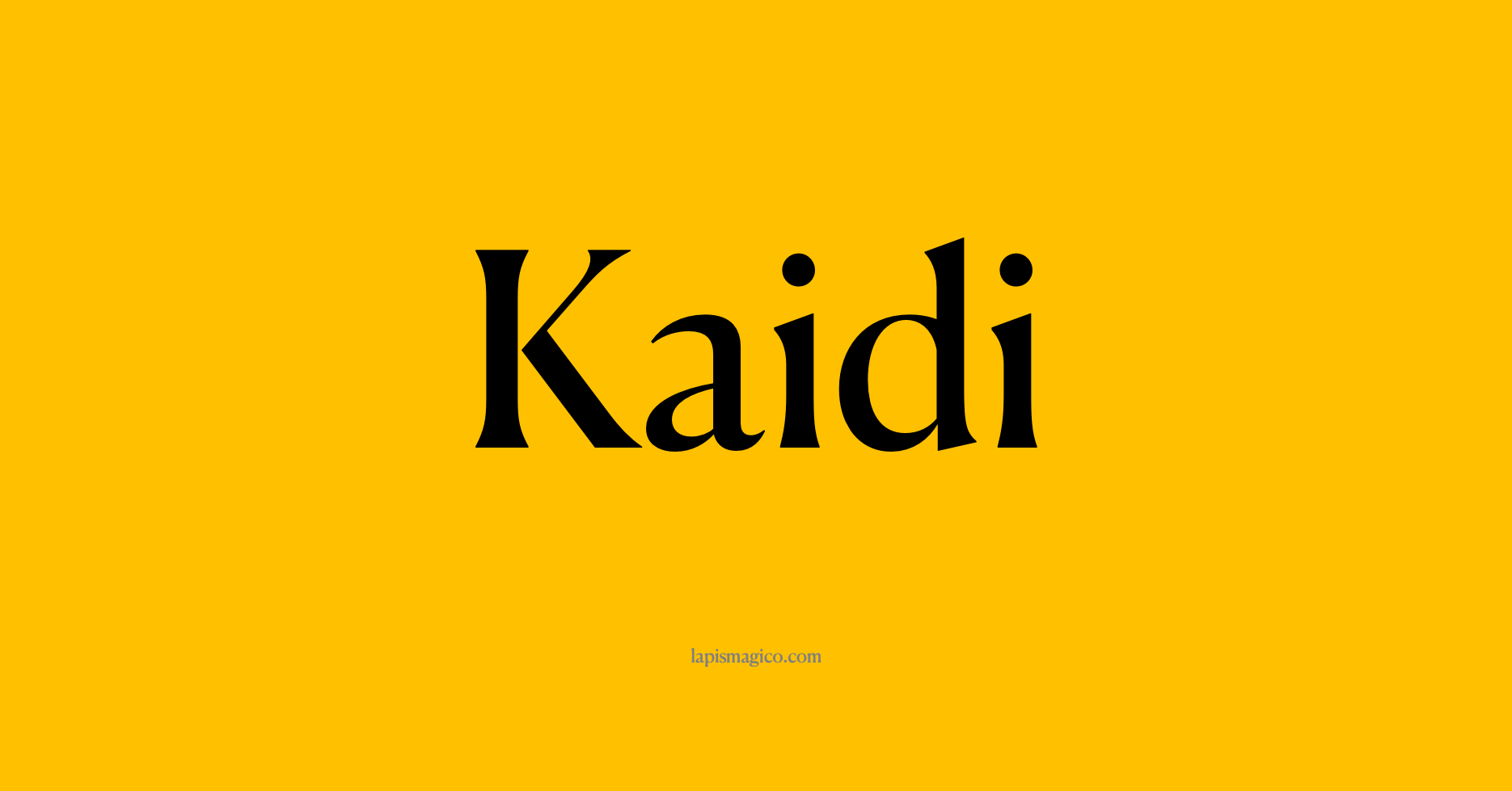 Nome Kaidi