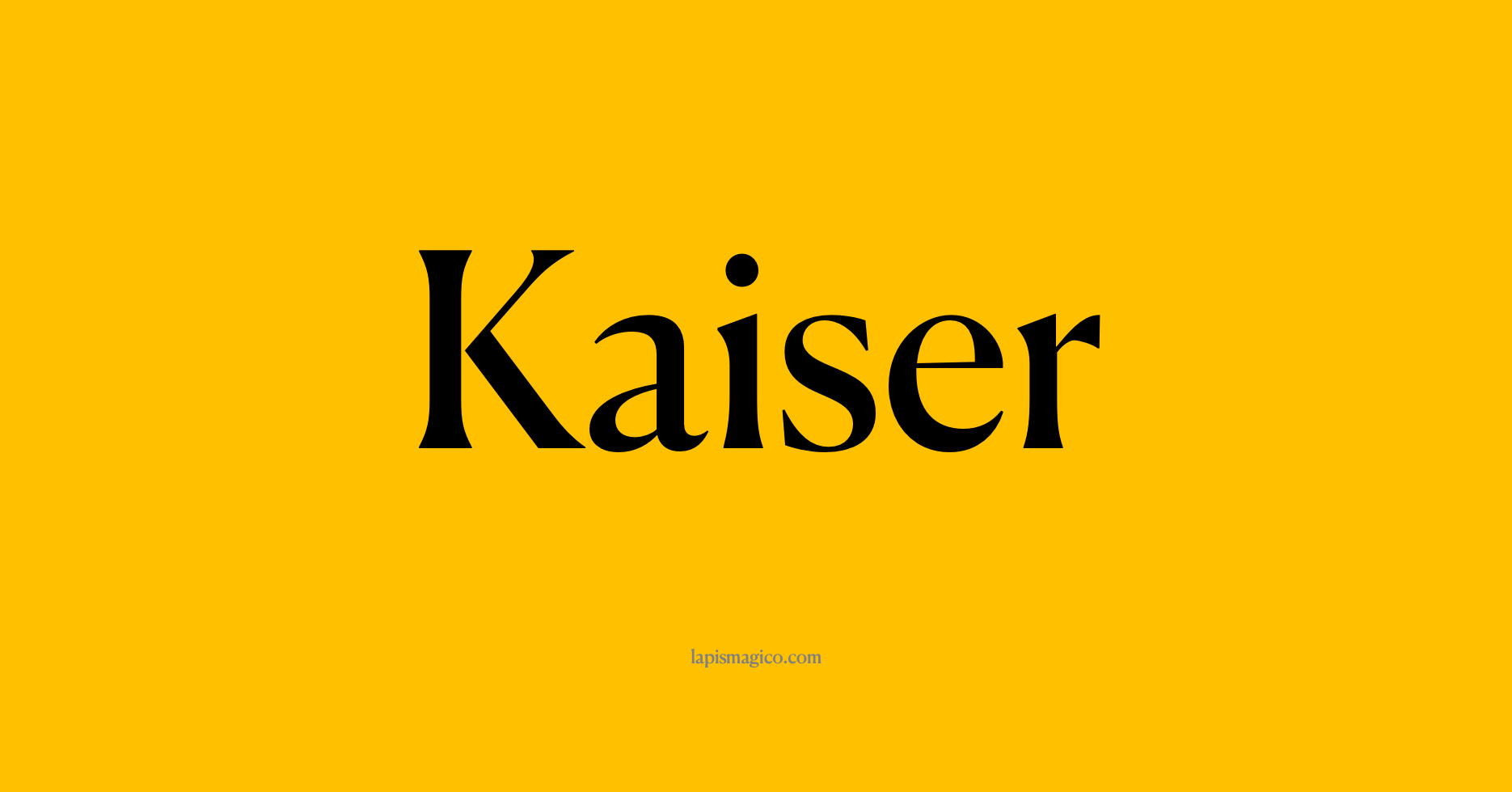 Nome Kaiser