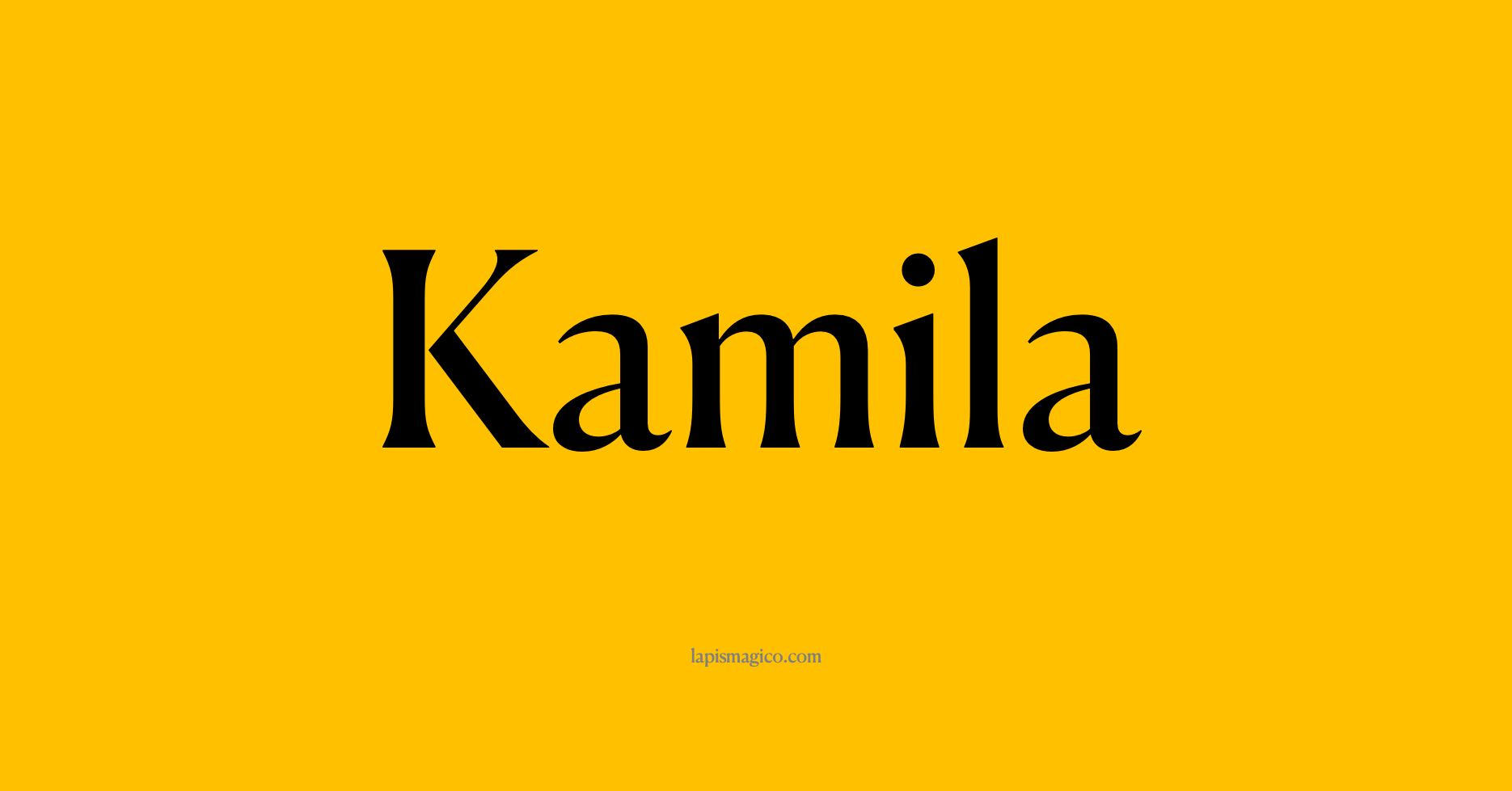 Nome Kamila