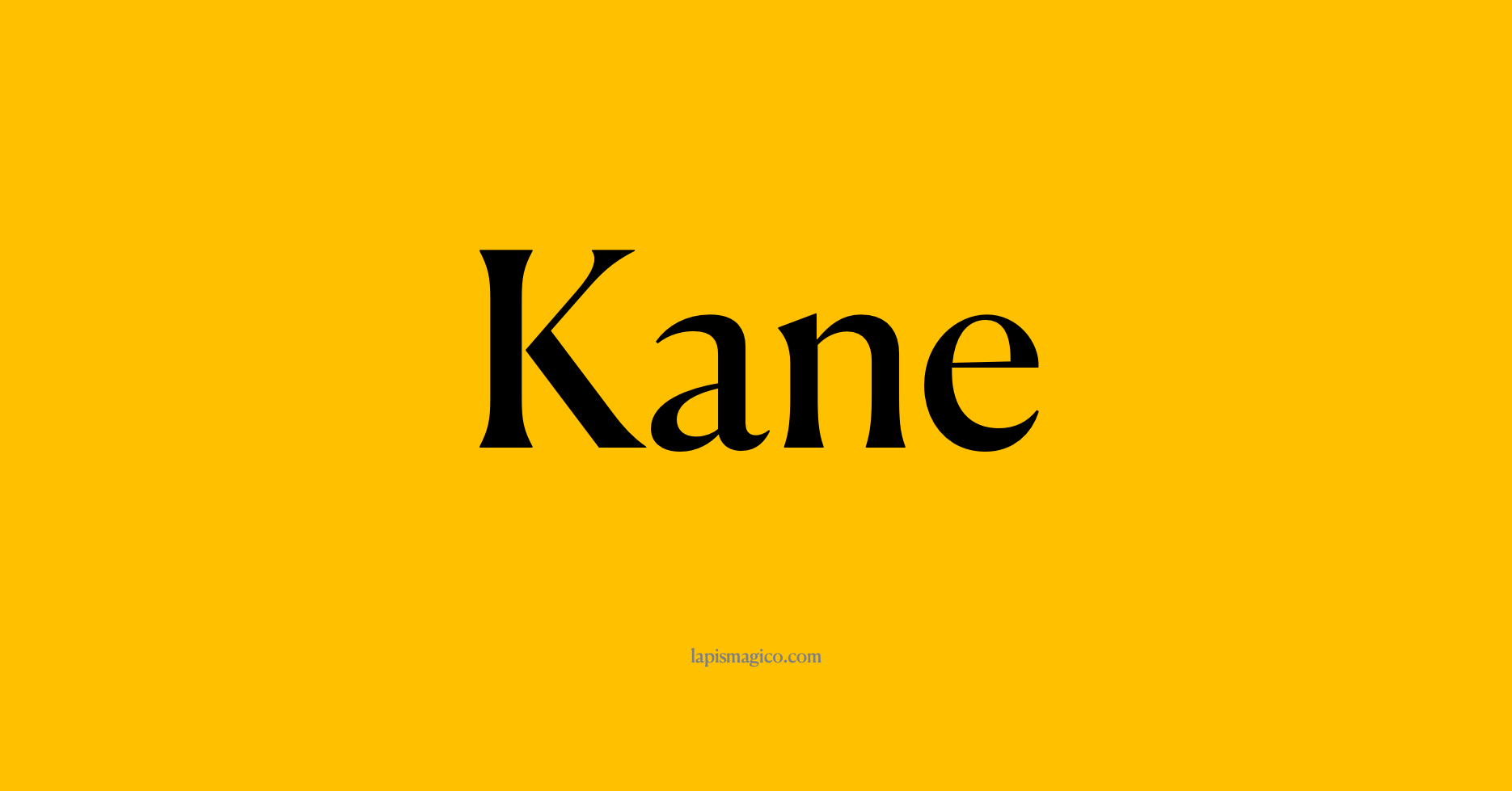 Nome Kane
