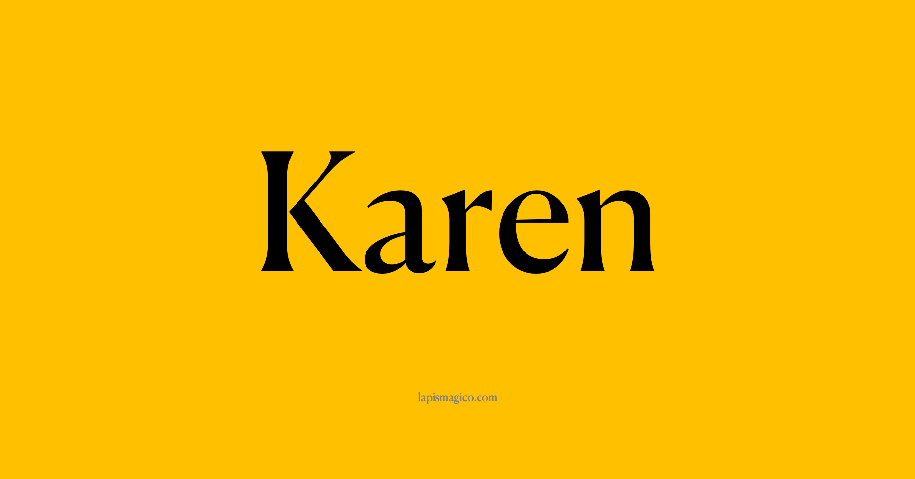 Nome Karen