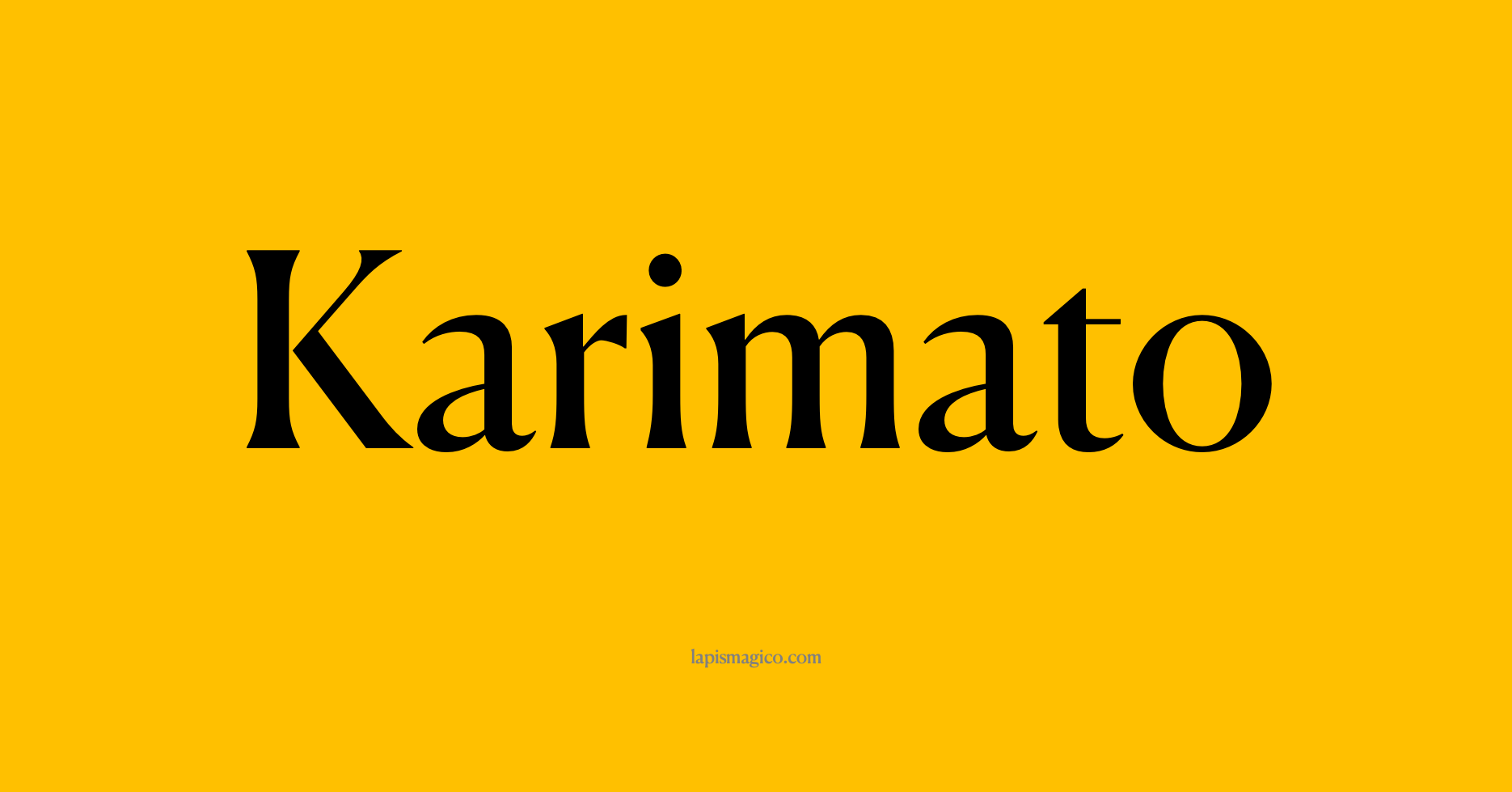 Nome Karimato
