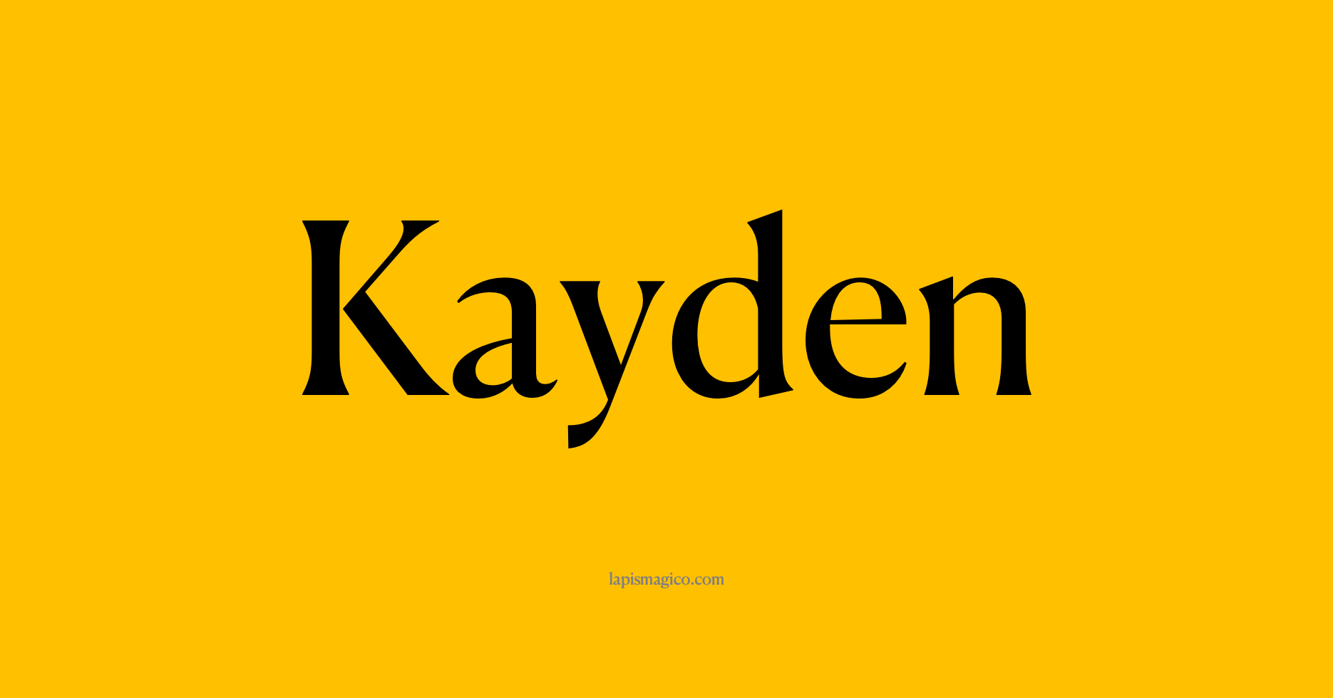 Nome Kayden