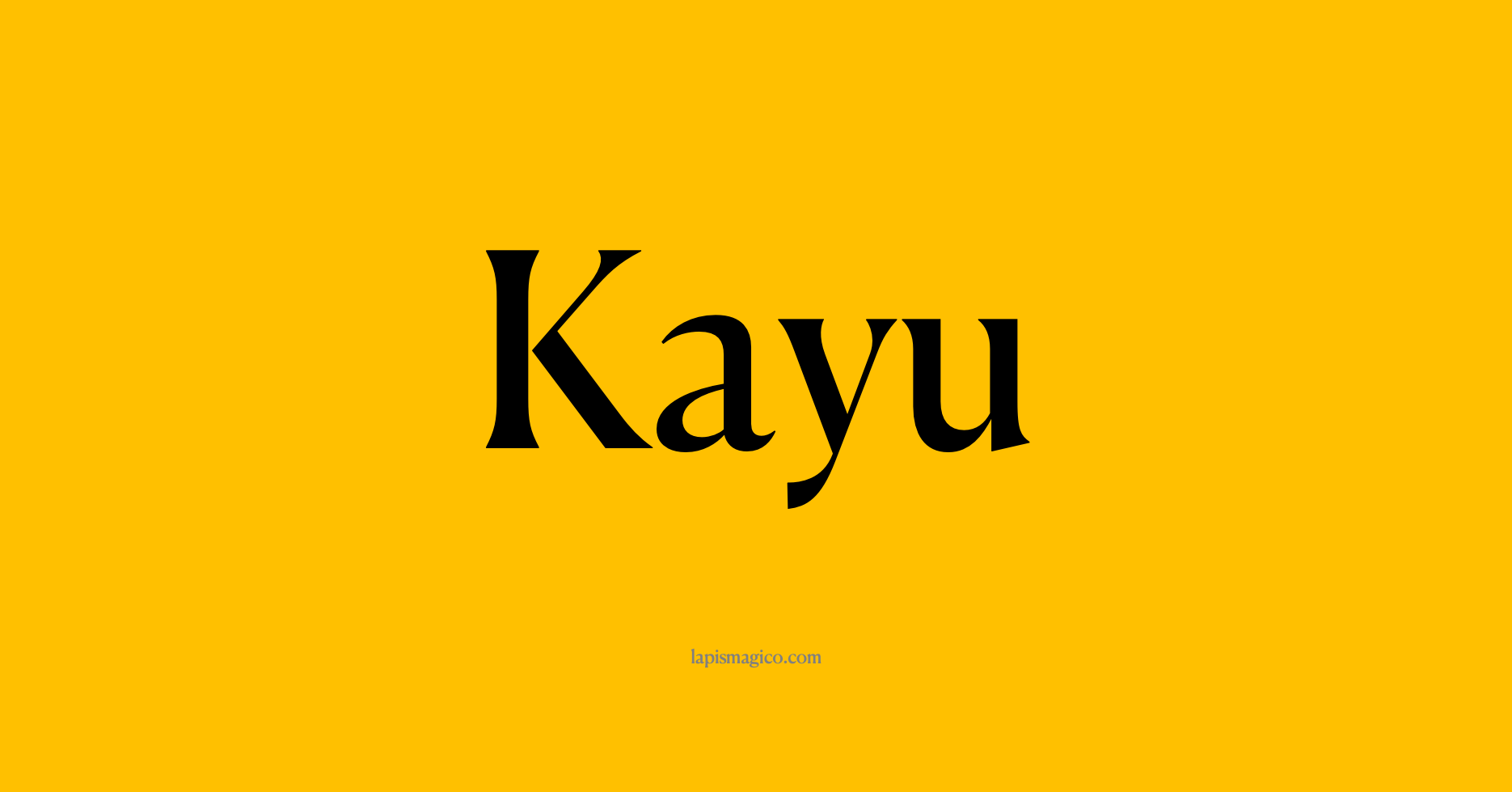 Nome Kayu