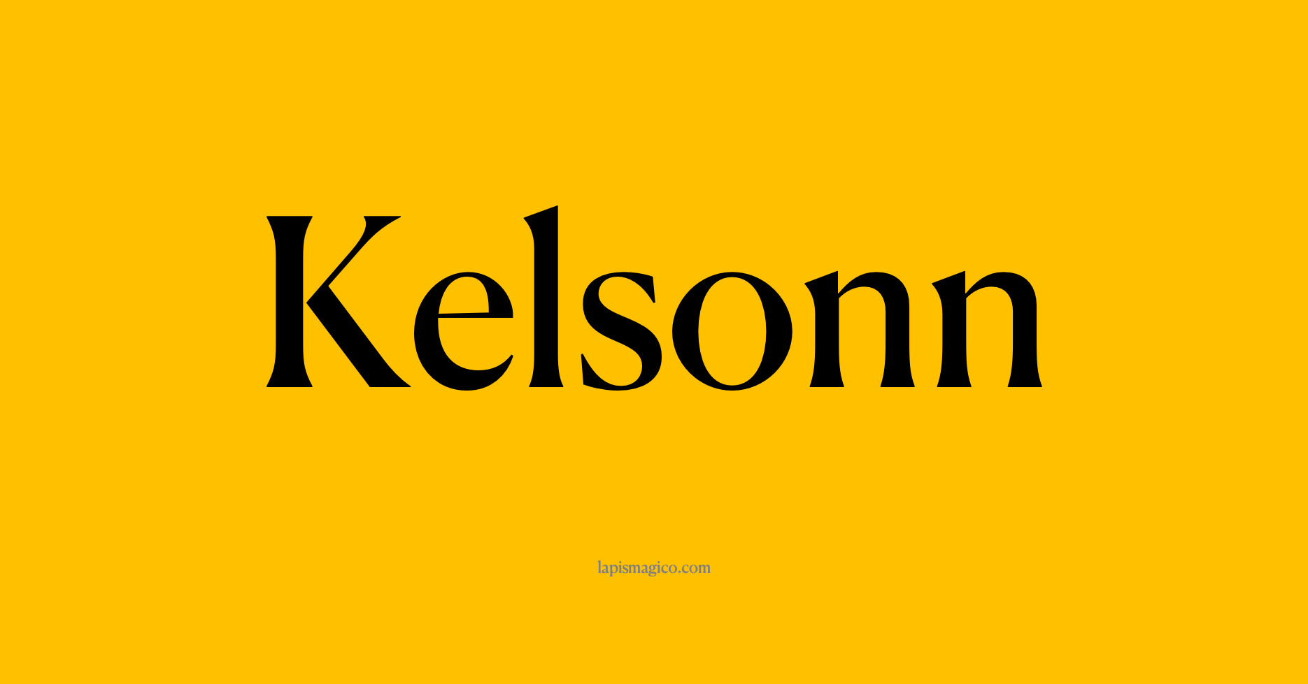 Nome Kelsonn