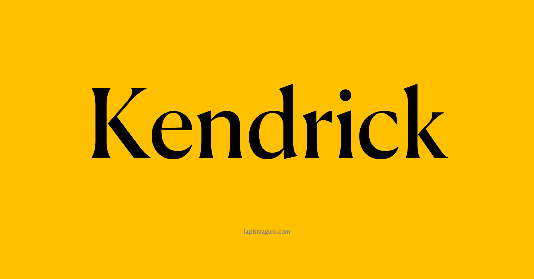 Nome Kendrick