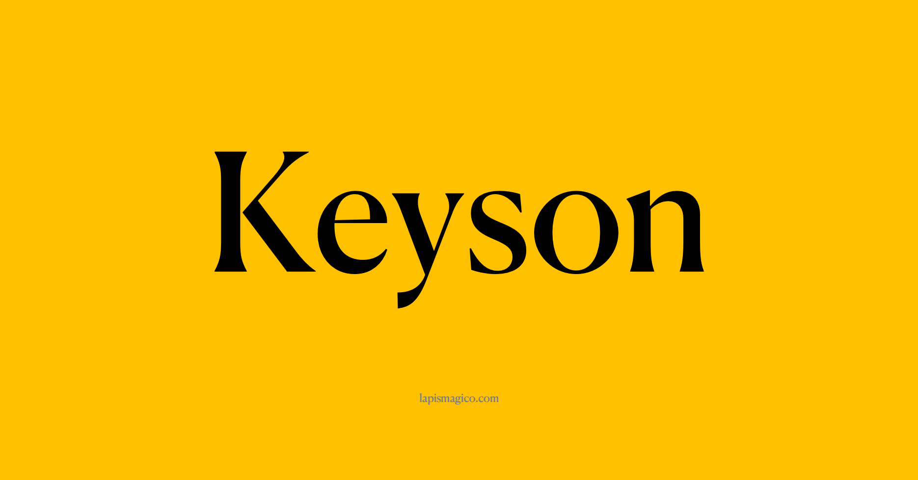 Nome Keyson