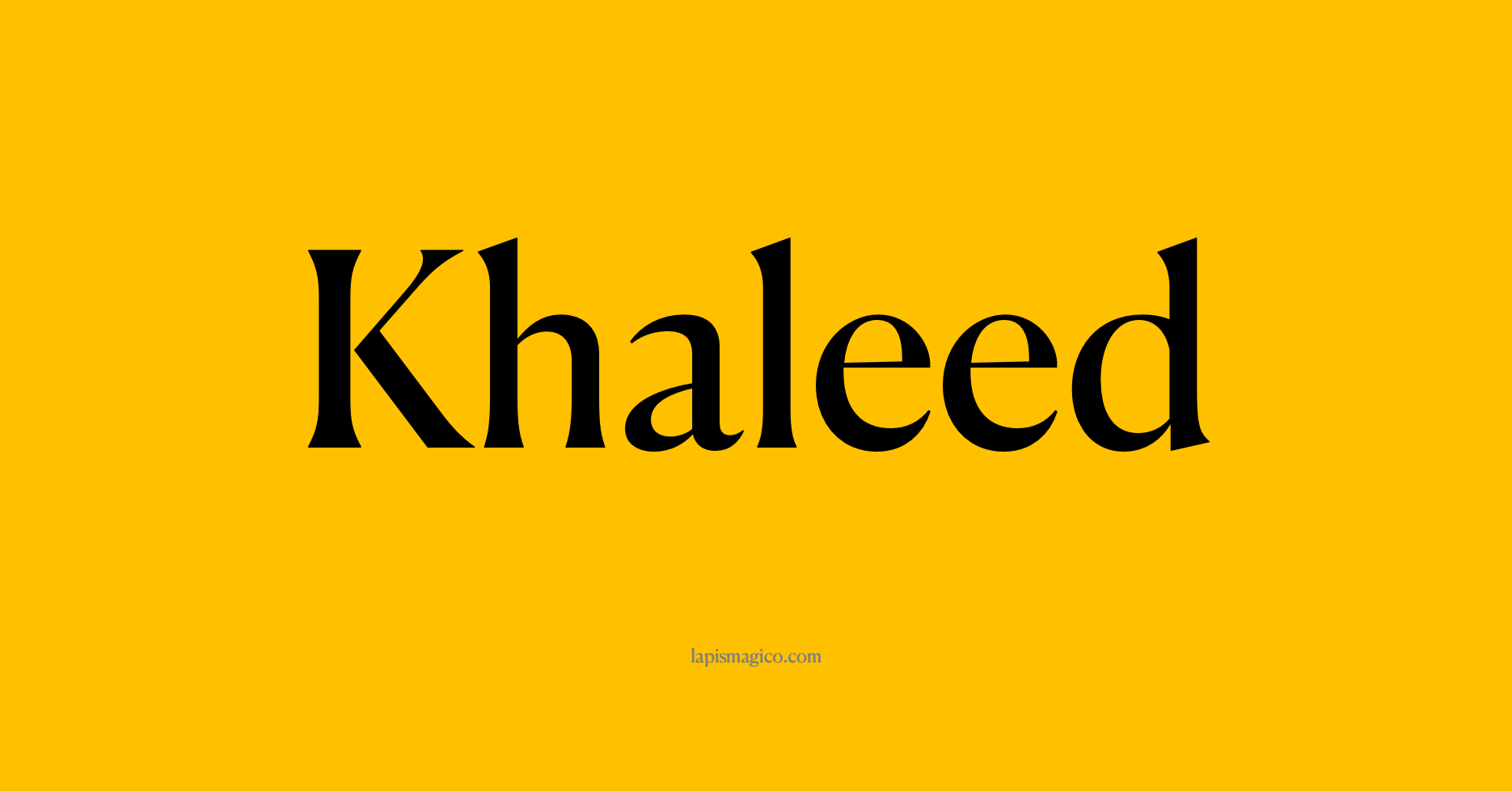 Nome Khaleed