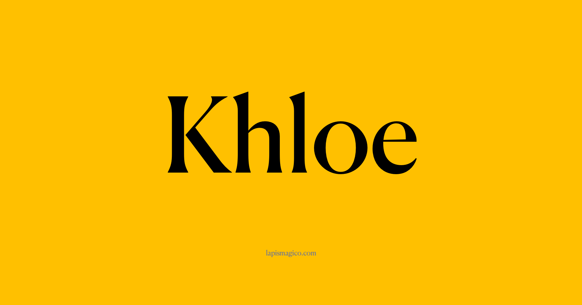 Nome Khloe