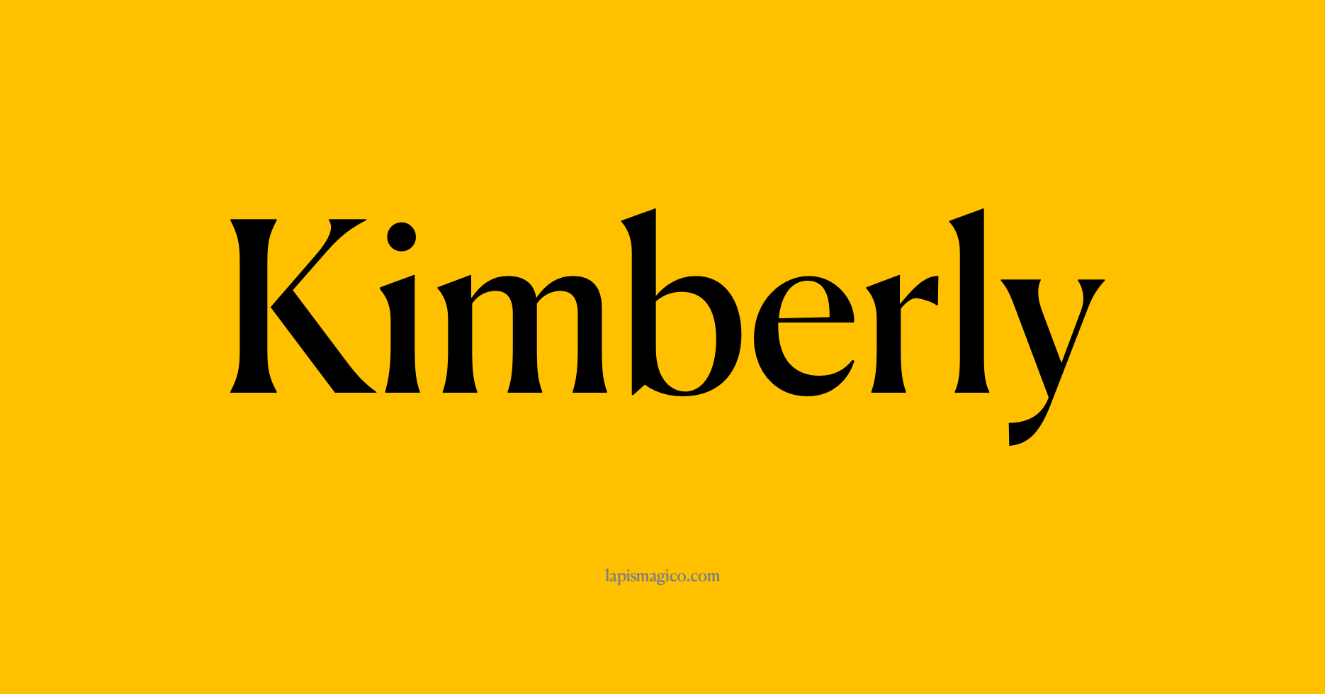 Nome Kimberly