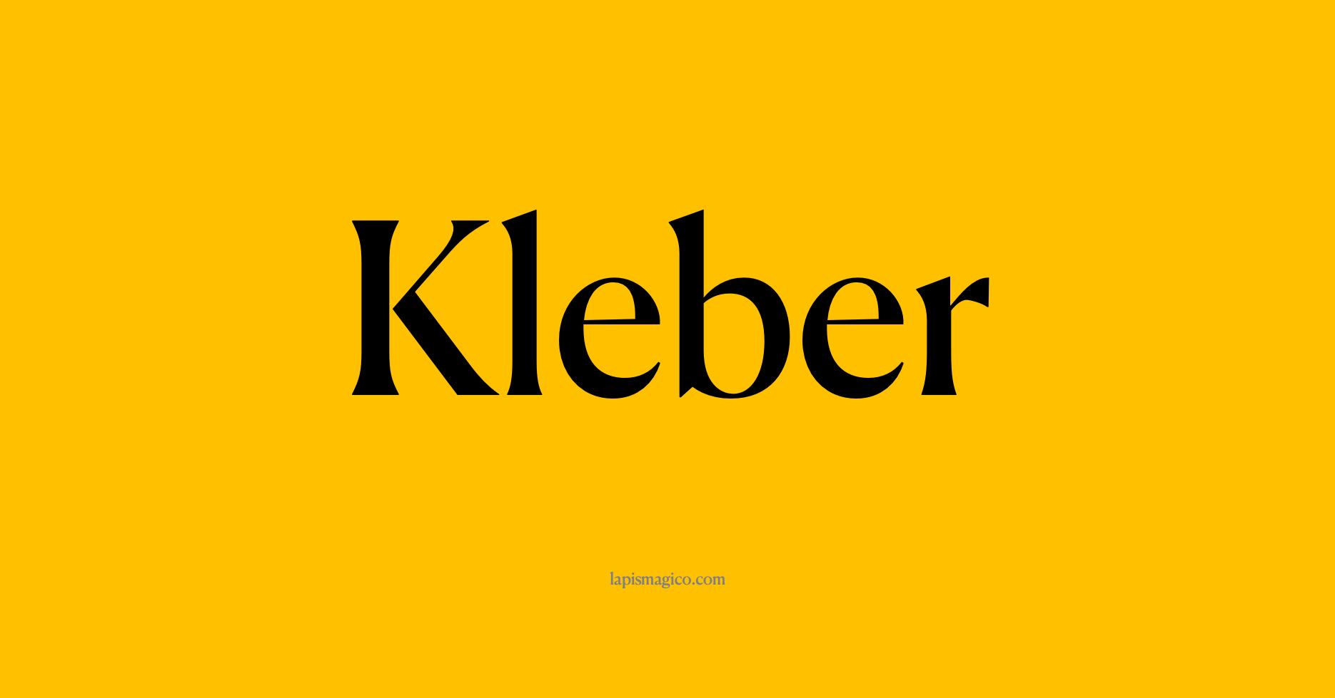 Nome Kleber