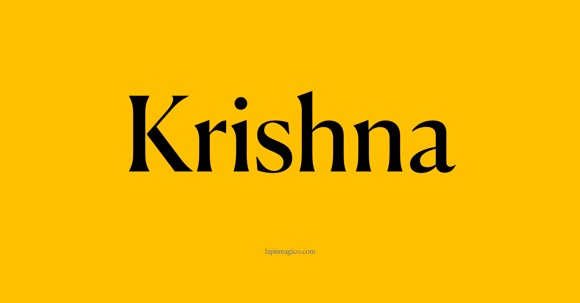 Nome Krishna