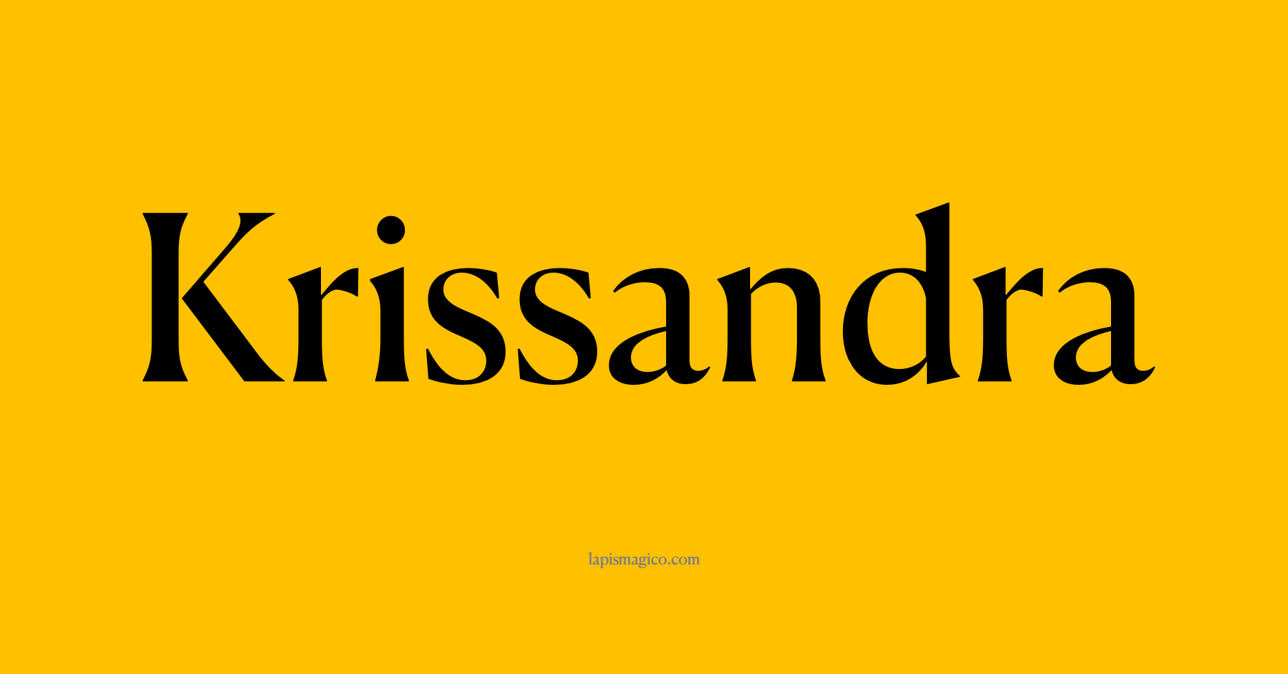 Nome Krissandra