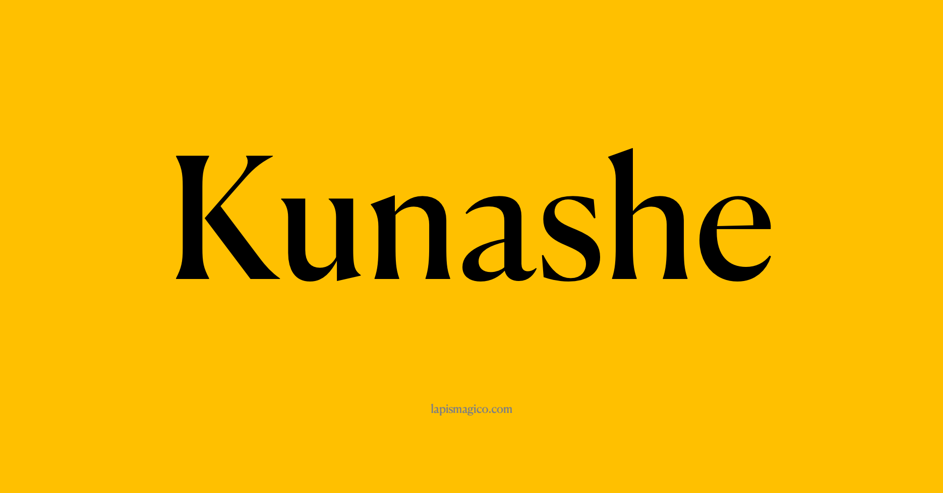 Nome Kunashe