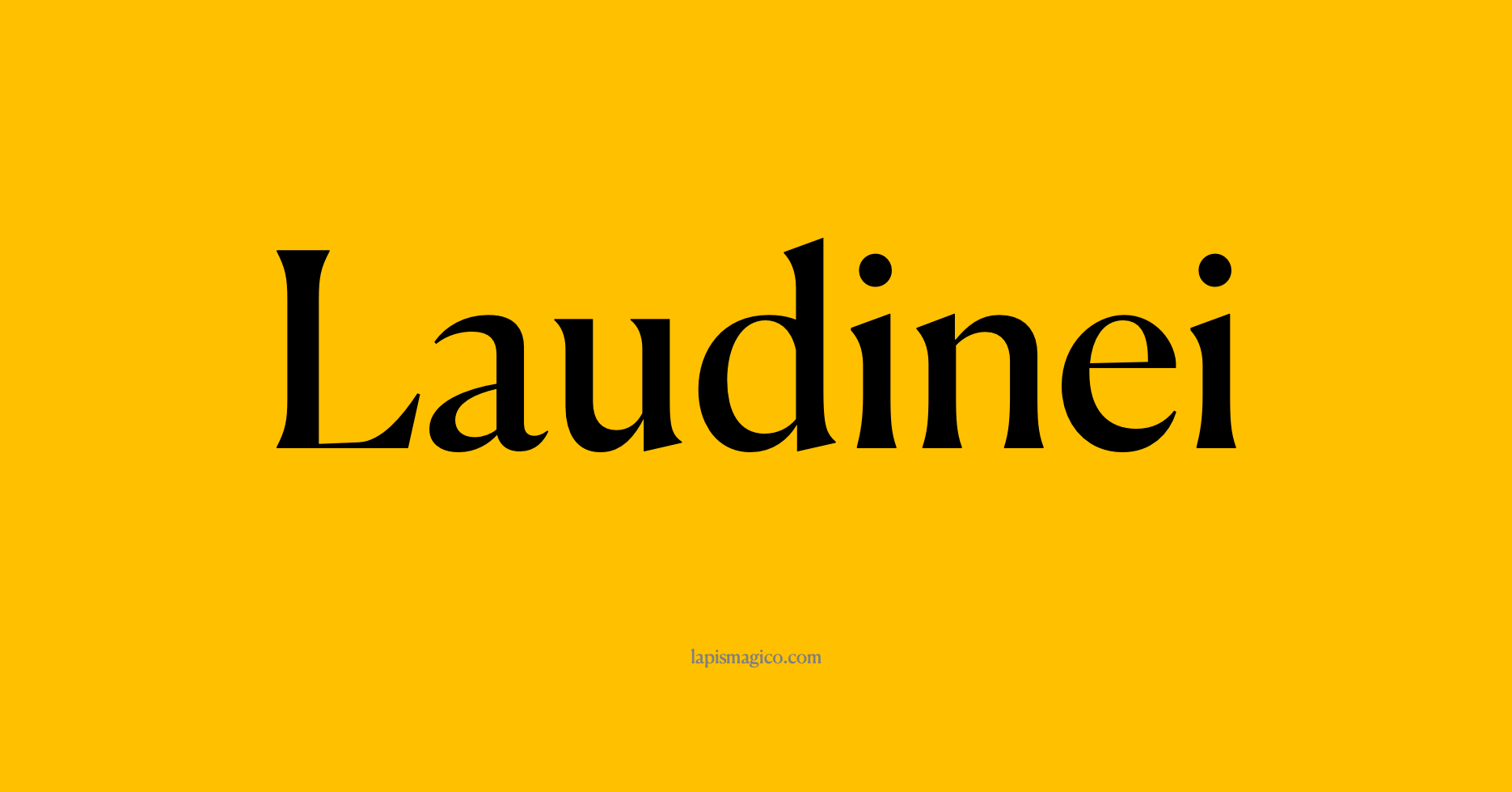 Nome Laudinei