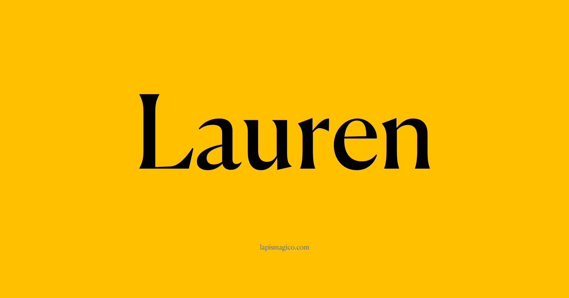 Nome Lauren