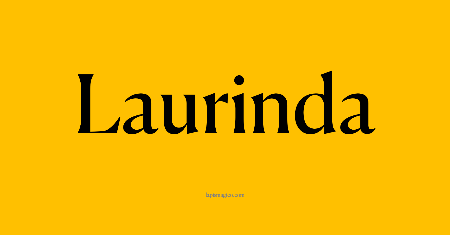Nome Laurinda