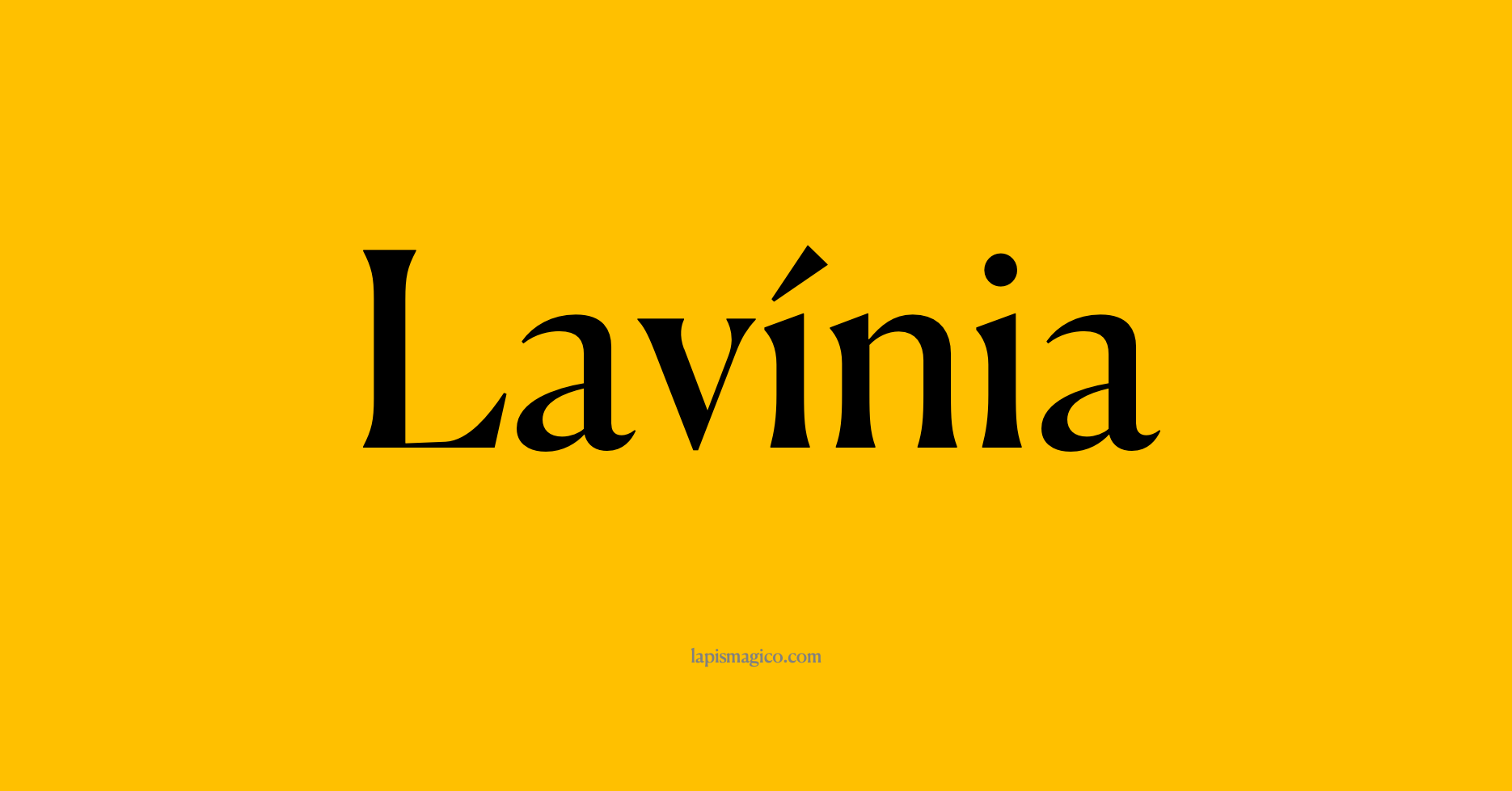 Nome Lavínia