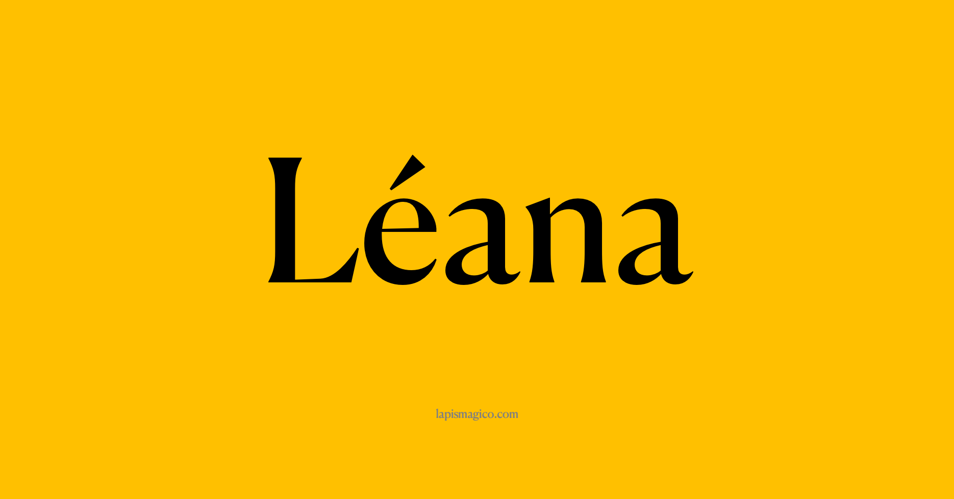 Nome Léana