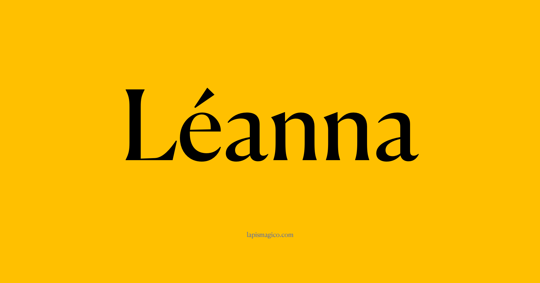 Nome Léanna