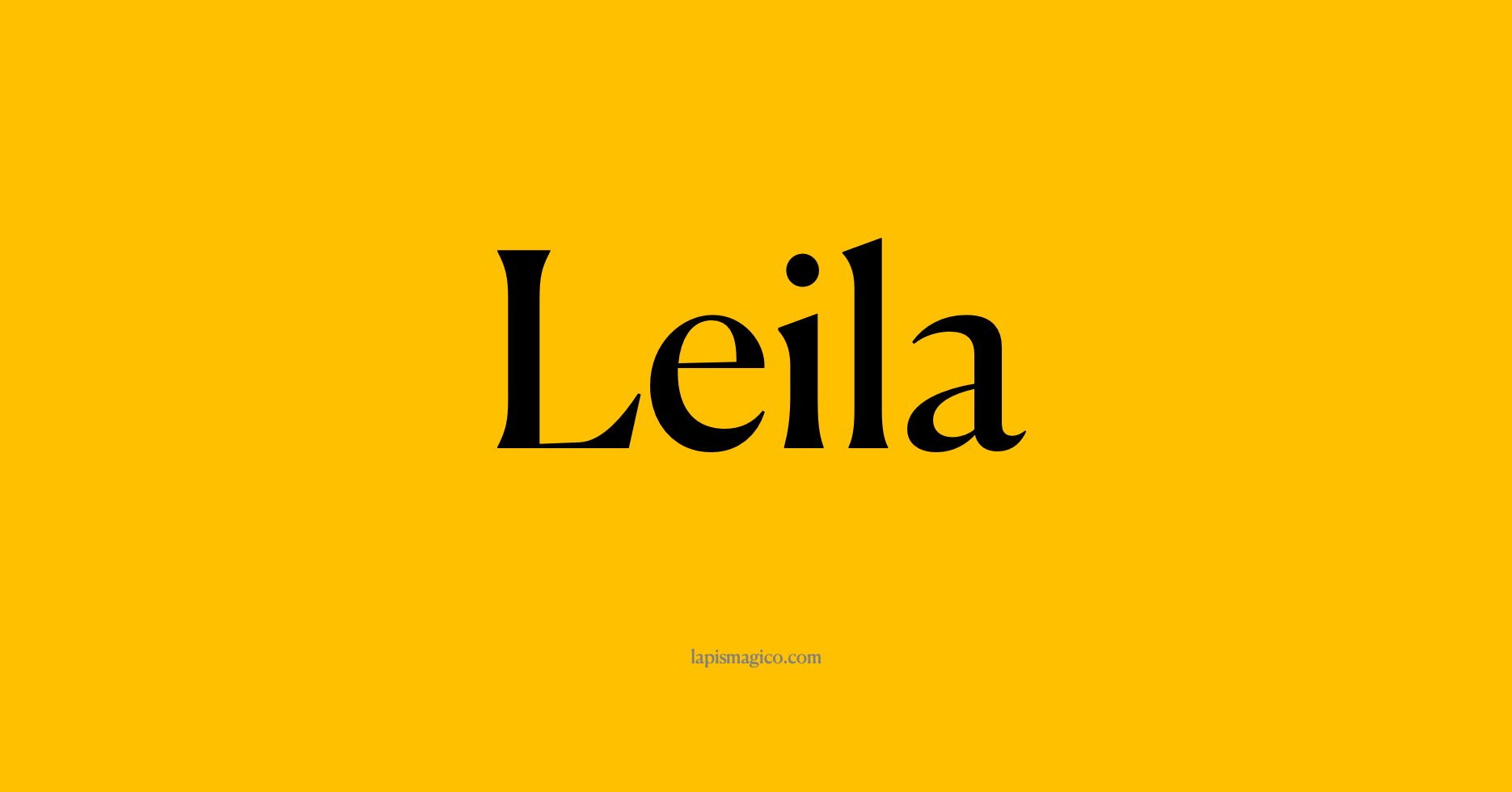 Nome Leila