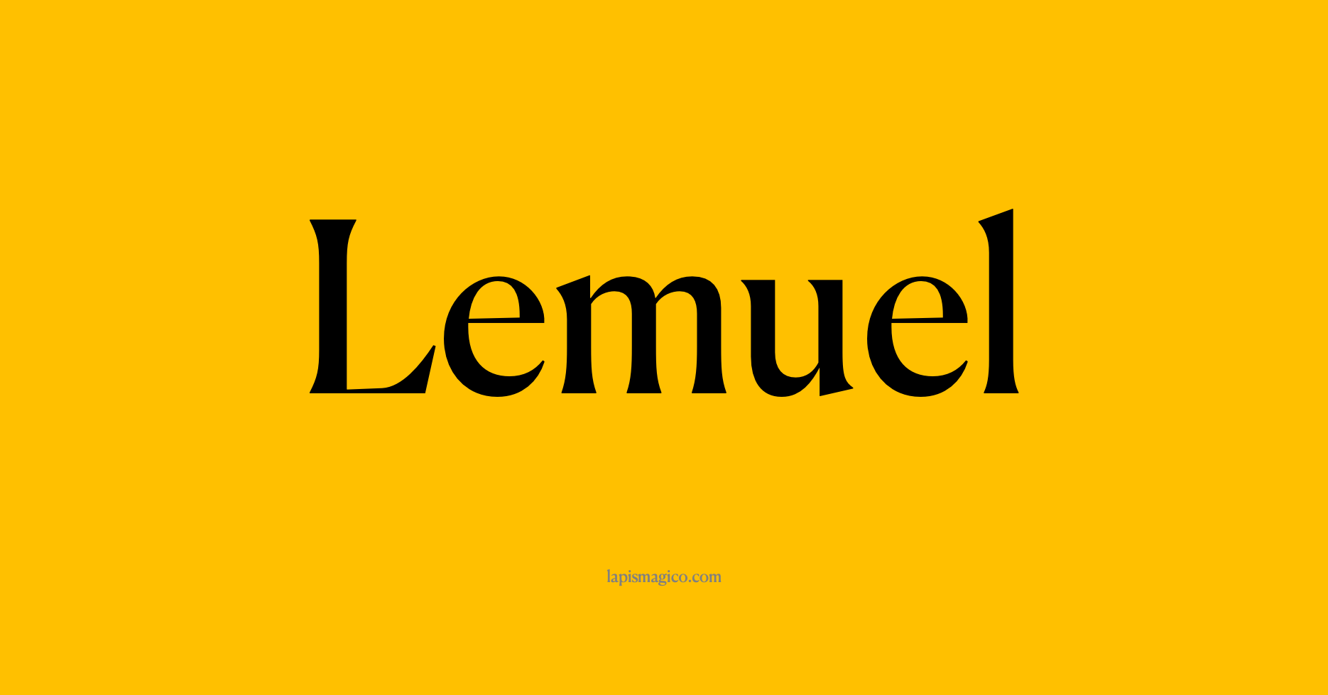 Nome Lemuel