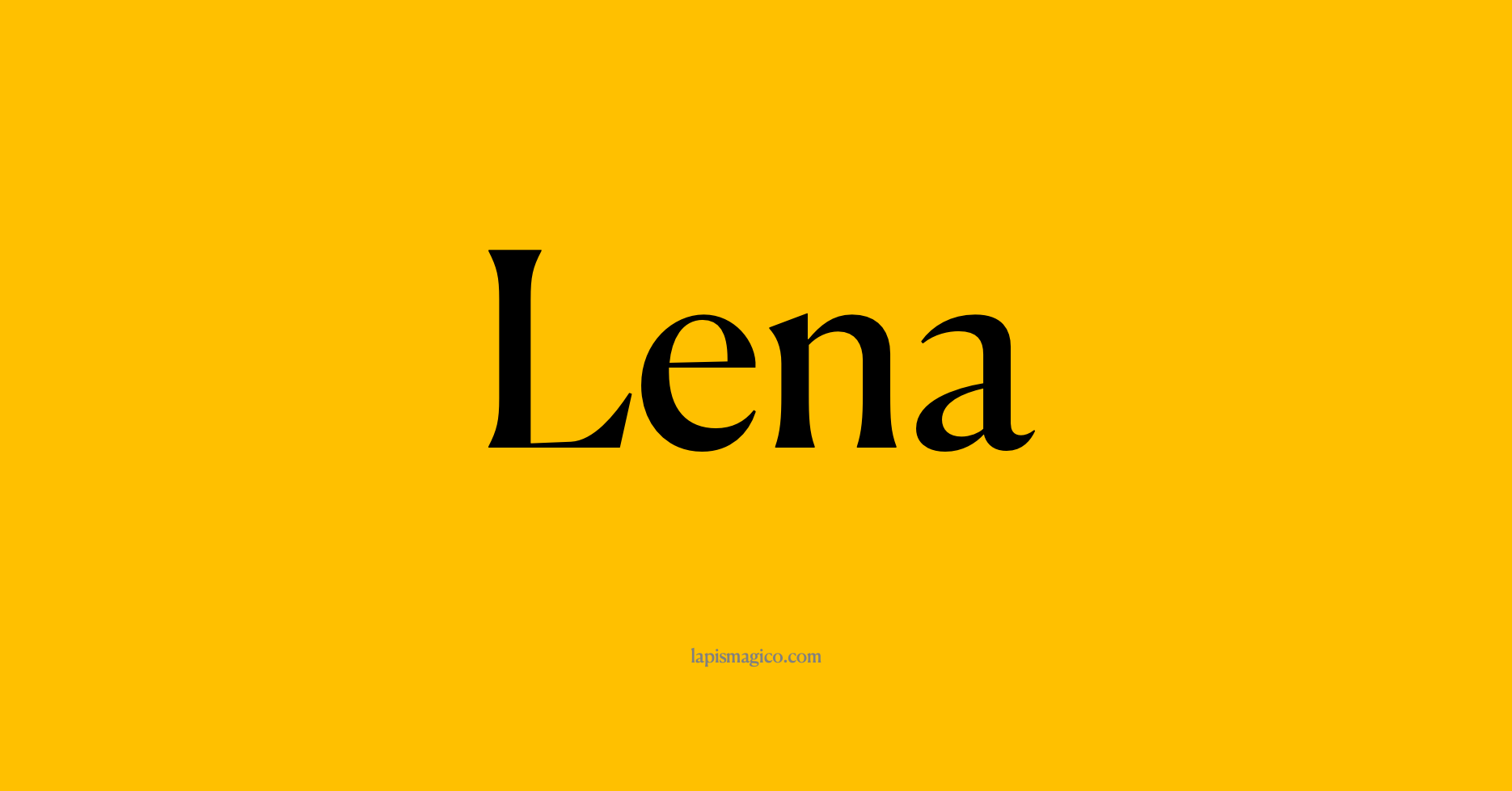 Nome Lena