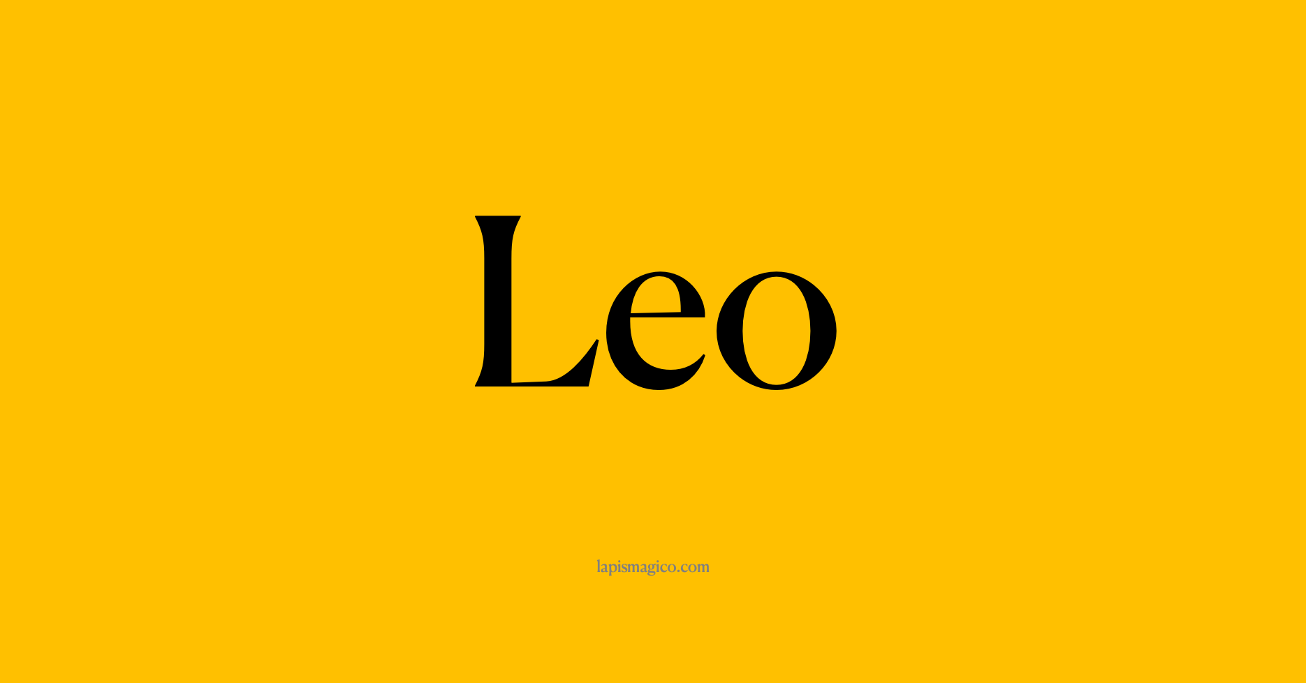 Nome Leo
