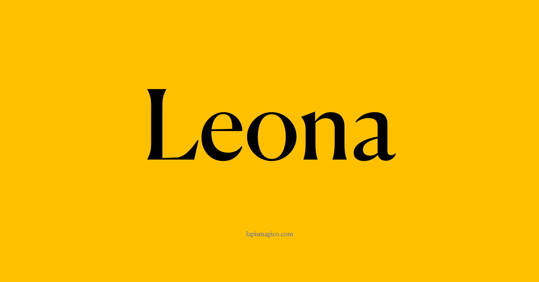 Nome Leona