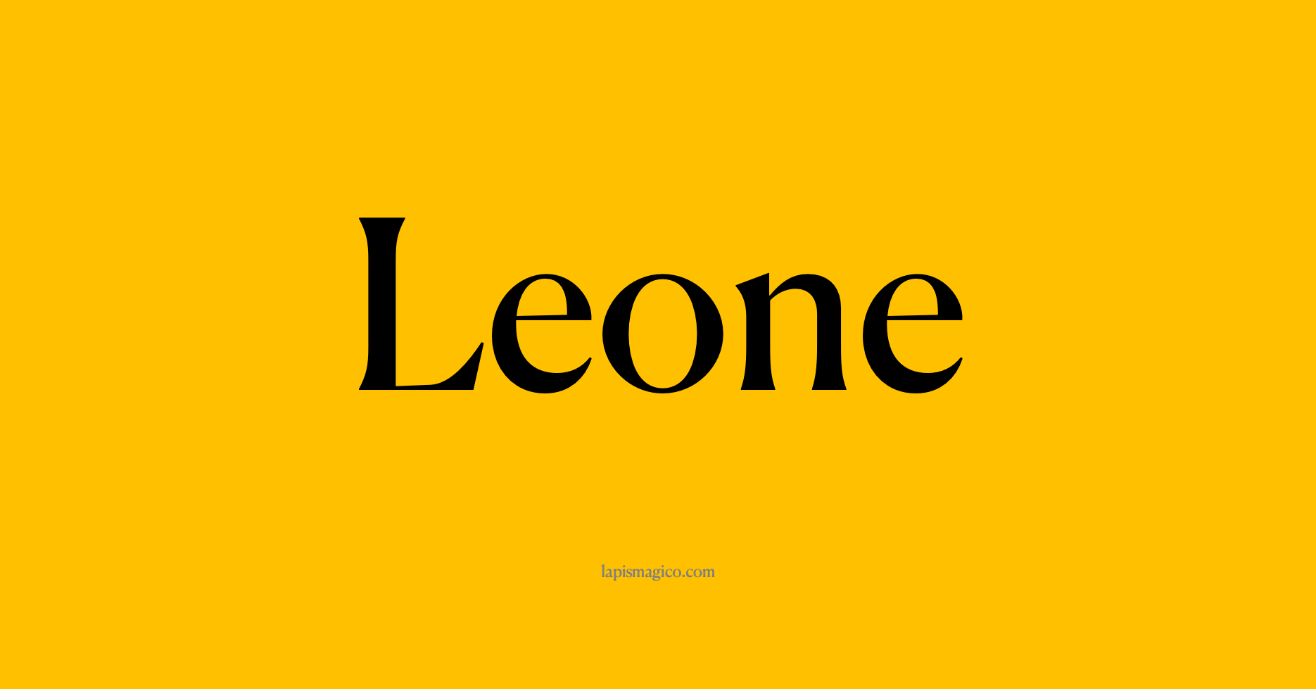 Nome Leone