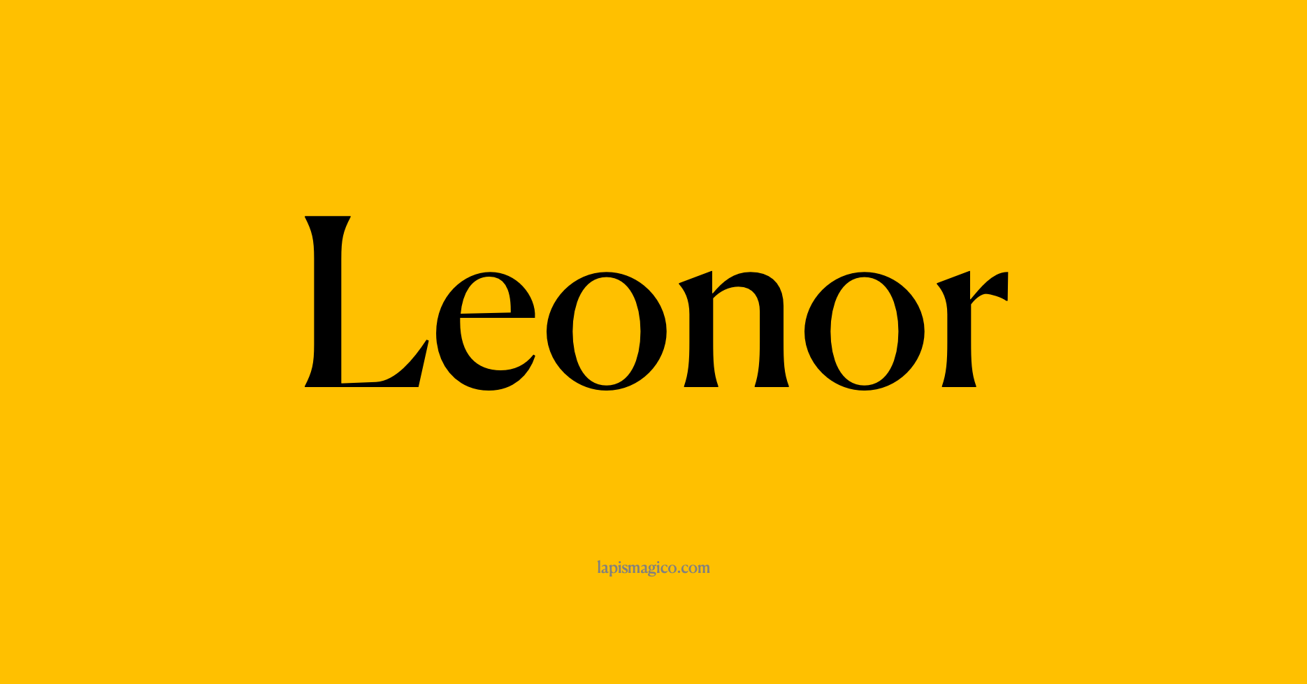 Nome Leonor