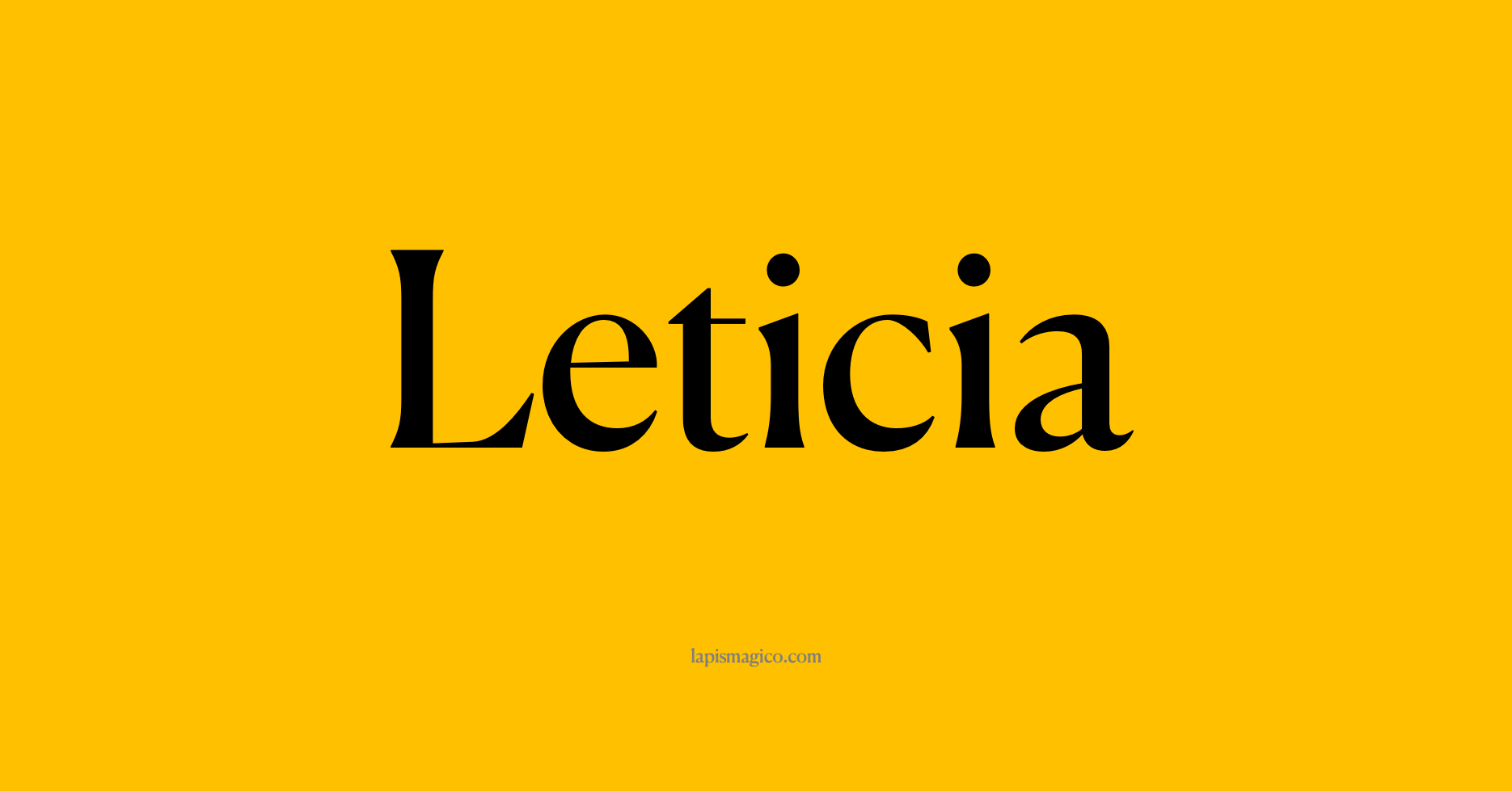 Nome Leticia