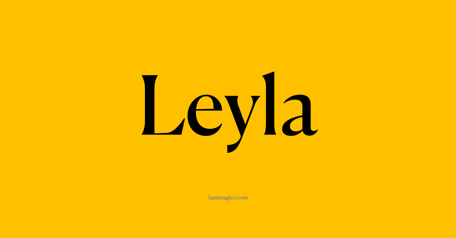 Nome Leyla