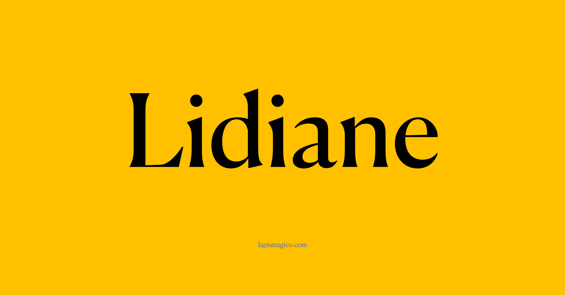 Nome Lidiane