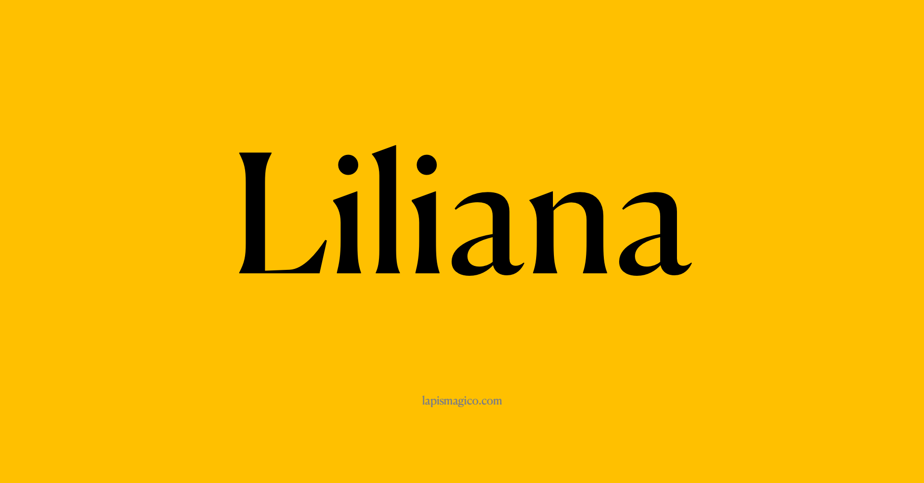 Nome Liliana