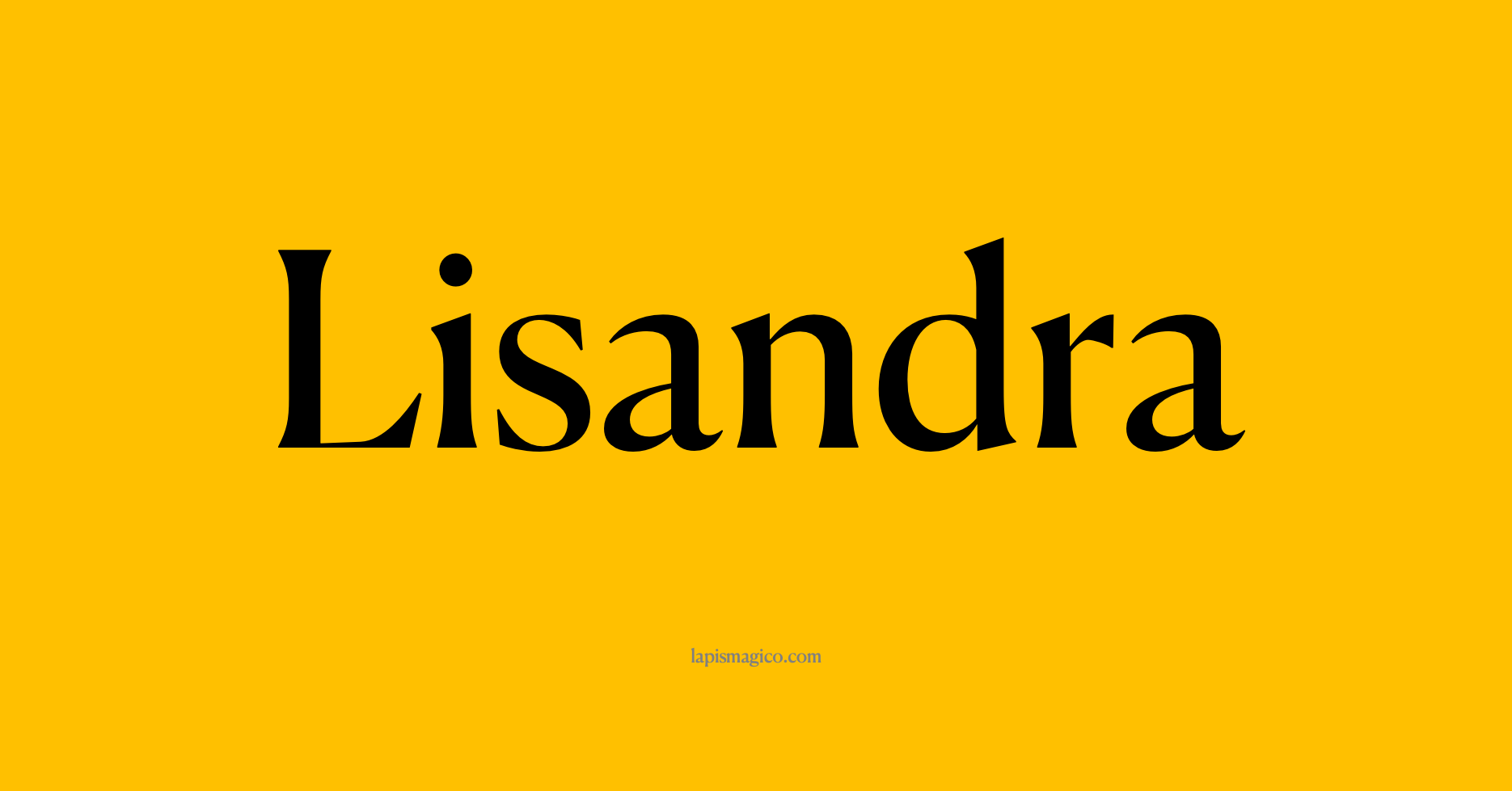 Nome Lisandra